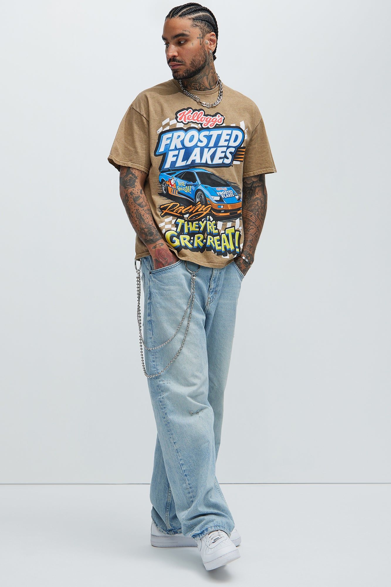 Frosted Flakes Racing Short Sleeve Tee - Brown sold by Fashion Nova product image thumbnail 2
