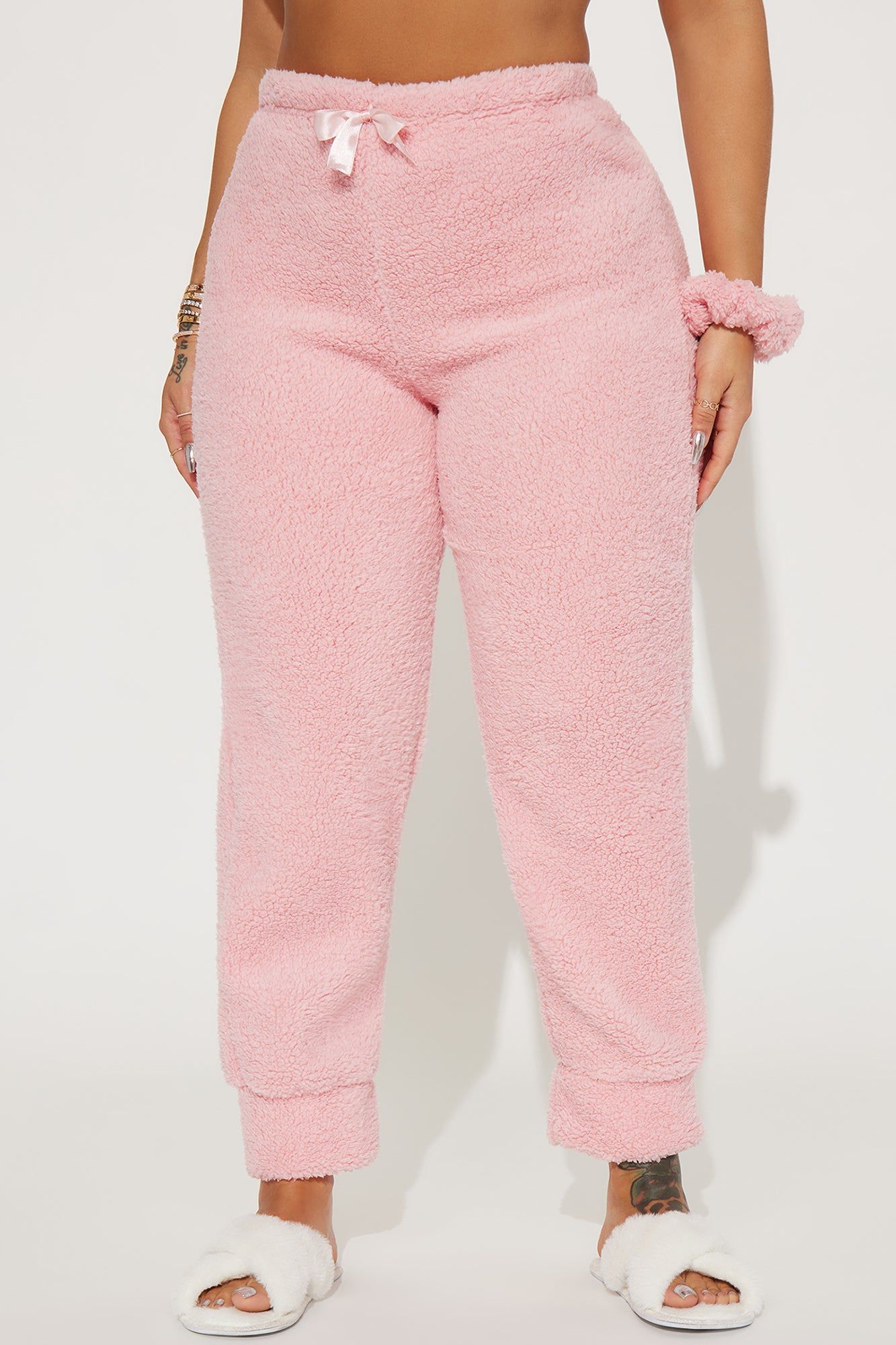 Keep You Warm Sherpa PJ Joggers - Pink sold by Fashion Nova product image thumbnail 2