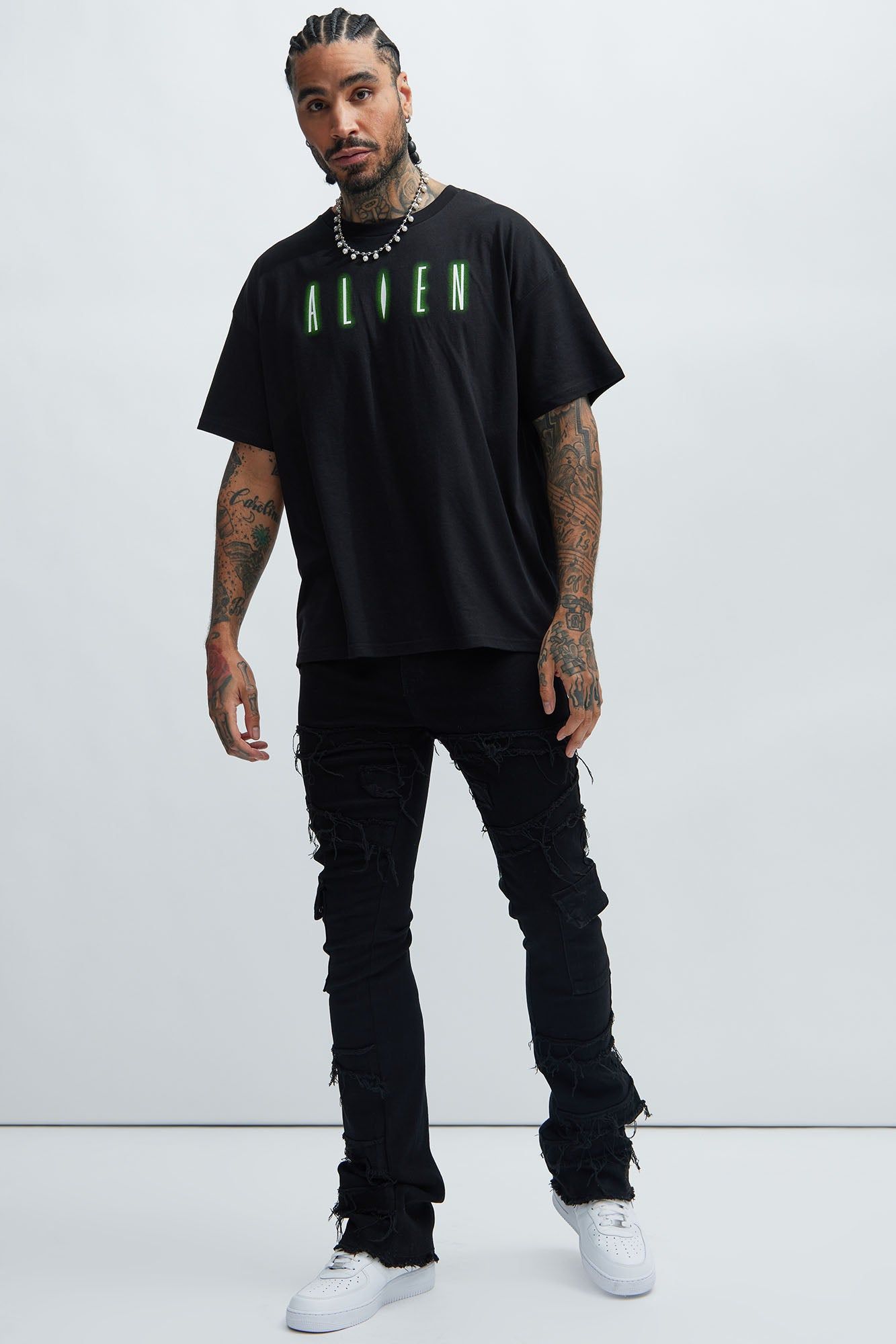 Alien Oversized Short Sleeve Tee - Black sold by Fashion Nova product image thumbnail 2