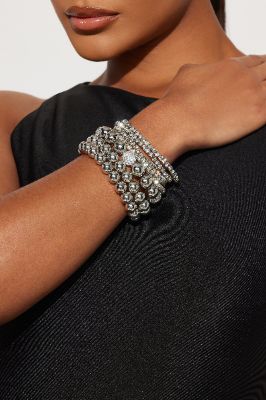 Disco Diva Bracelet Set - Silver sold by Fashion Nova
