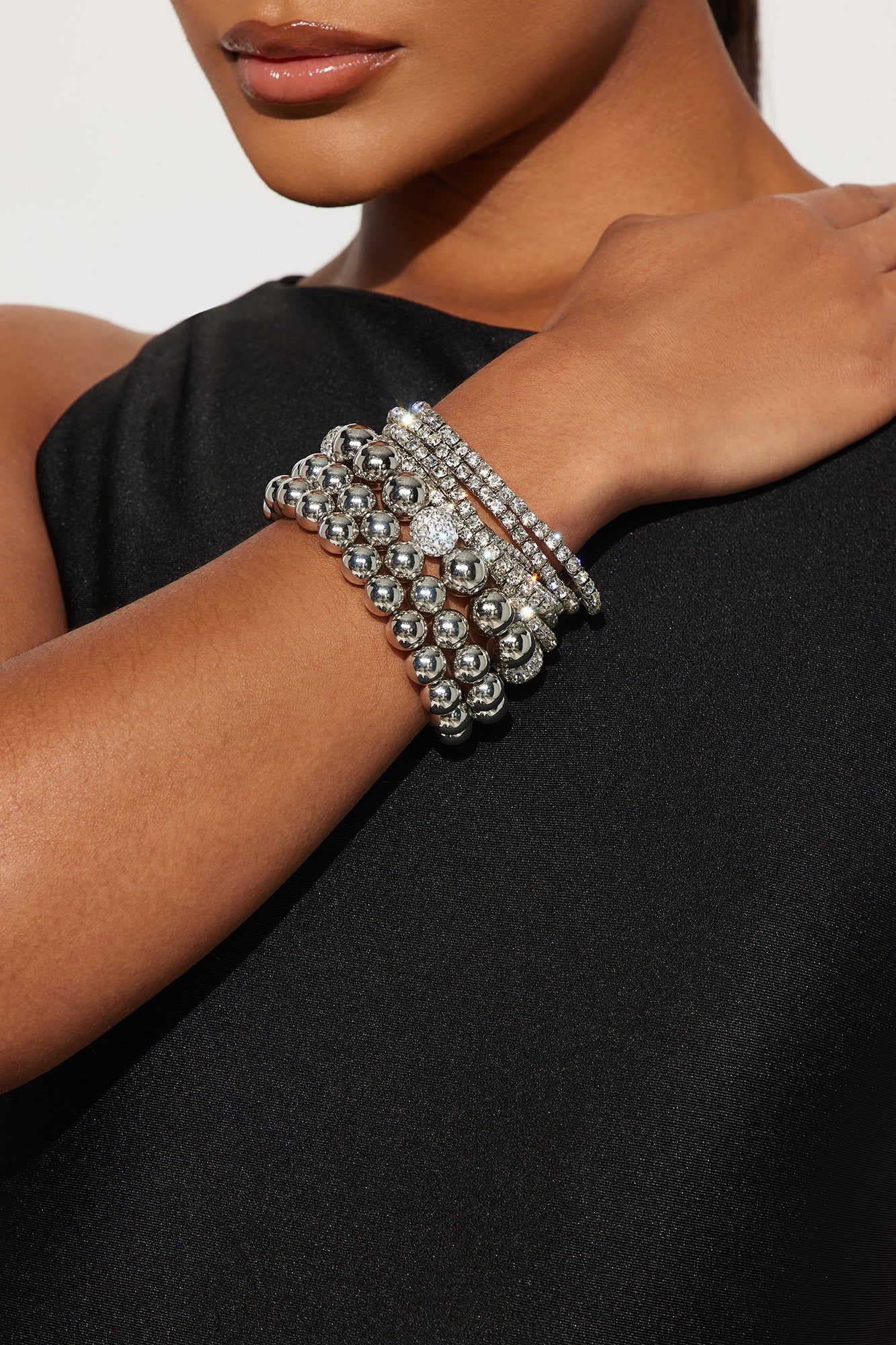 Disco Diva Bracelet Set - Silver sold by Fashion Nova