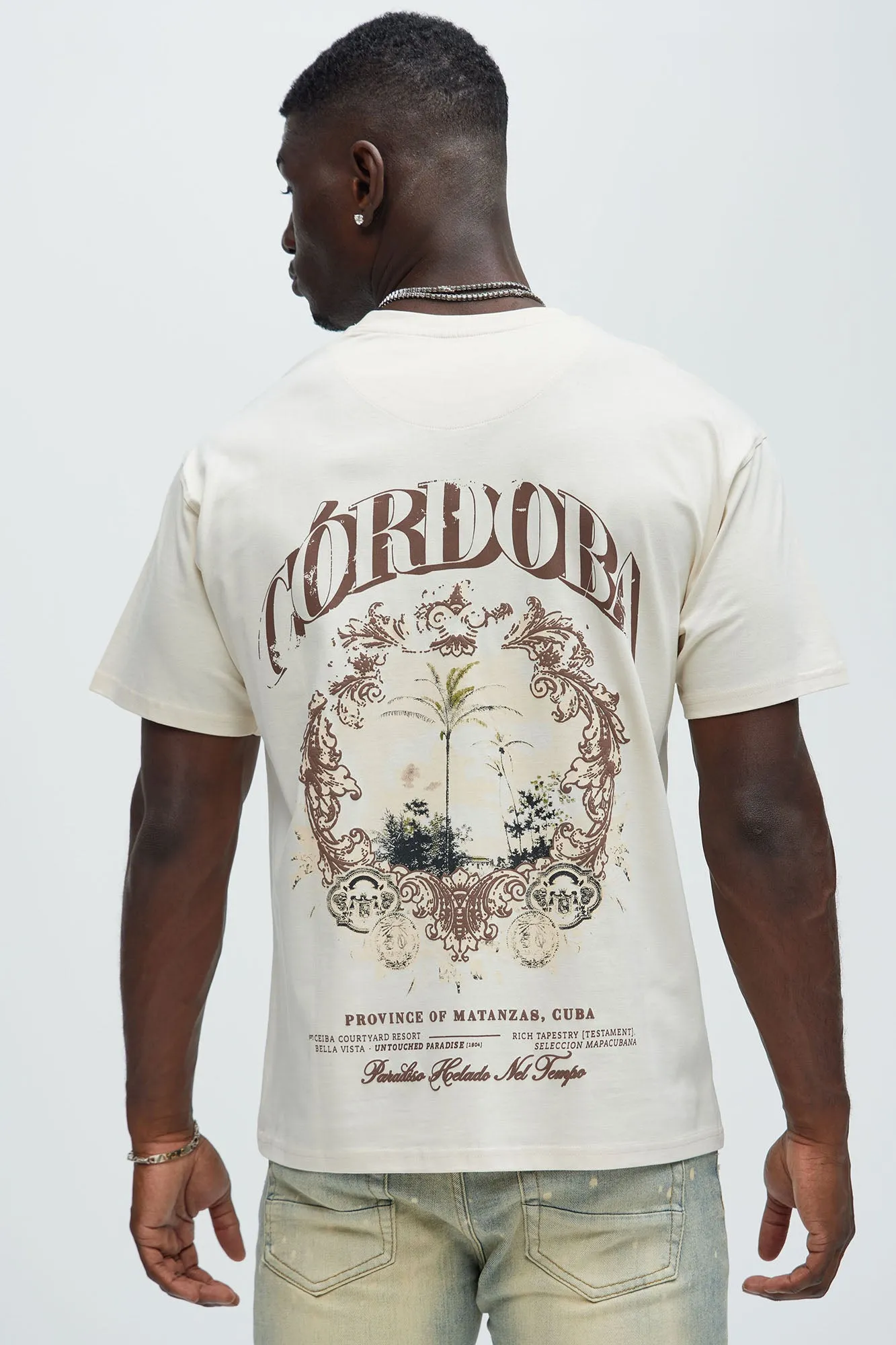 Cordoba Cuba Short Sleeve Tee - Cream sold by Fashion Nova product image thumbnail 4