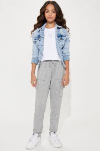 Mini Knit Cargo Joggers - Grey sold by Fashion Nova