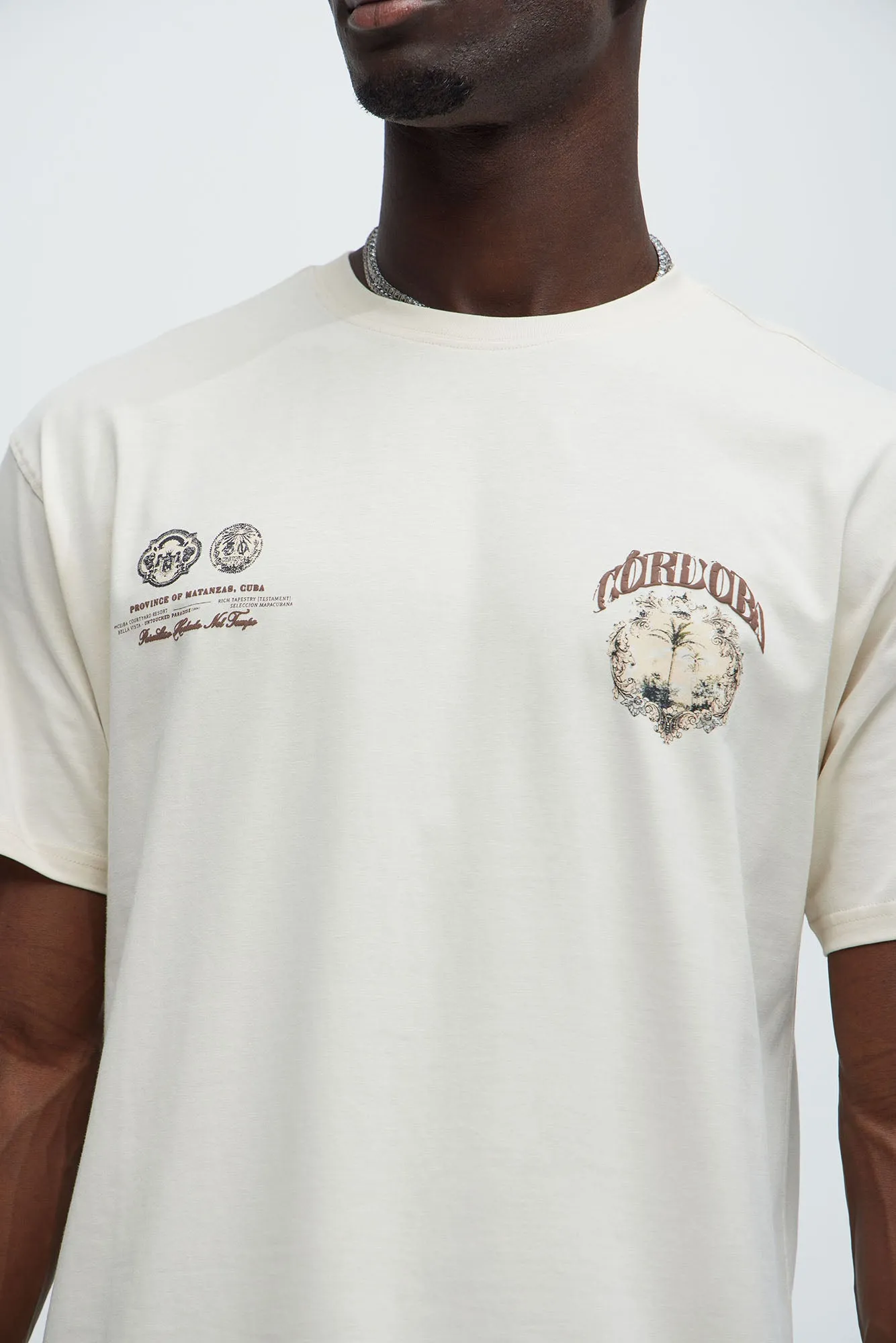 Cordoba Cuba Short Sleeve Tee - Cream sold by Fashion Nova product image thumbnail 3