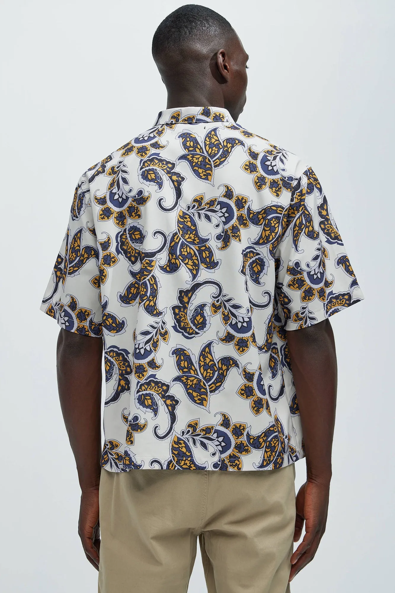 Tyler Paisley Shirt - White/combo sold by Fashion Nova product image thumbnail 3