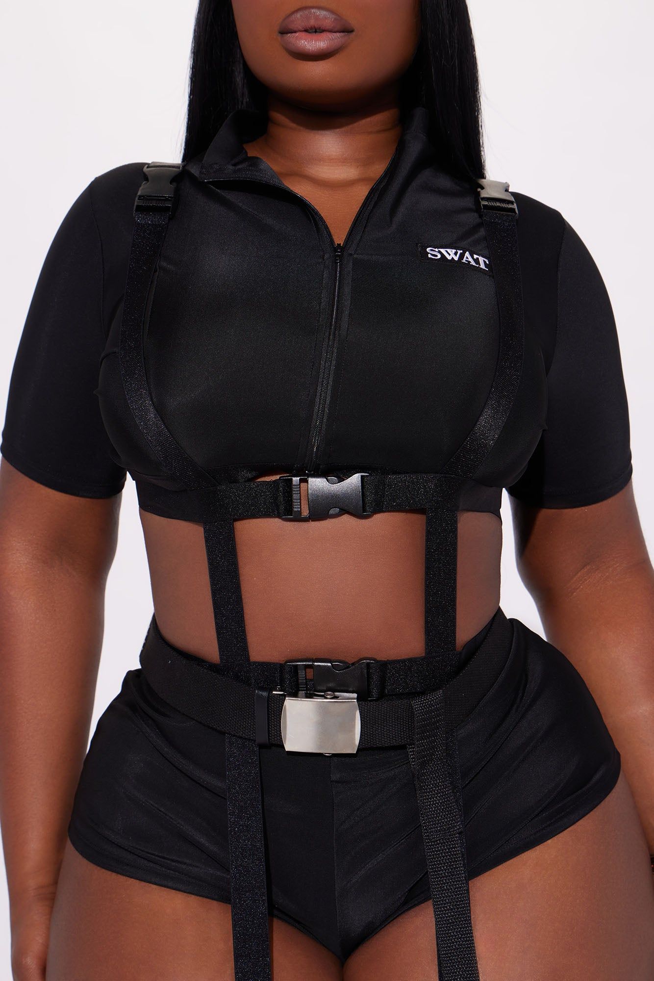 SWAT Babe 7 Piece Costume Set - Black sold by Fashion Nova product image thumbnail 3