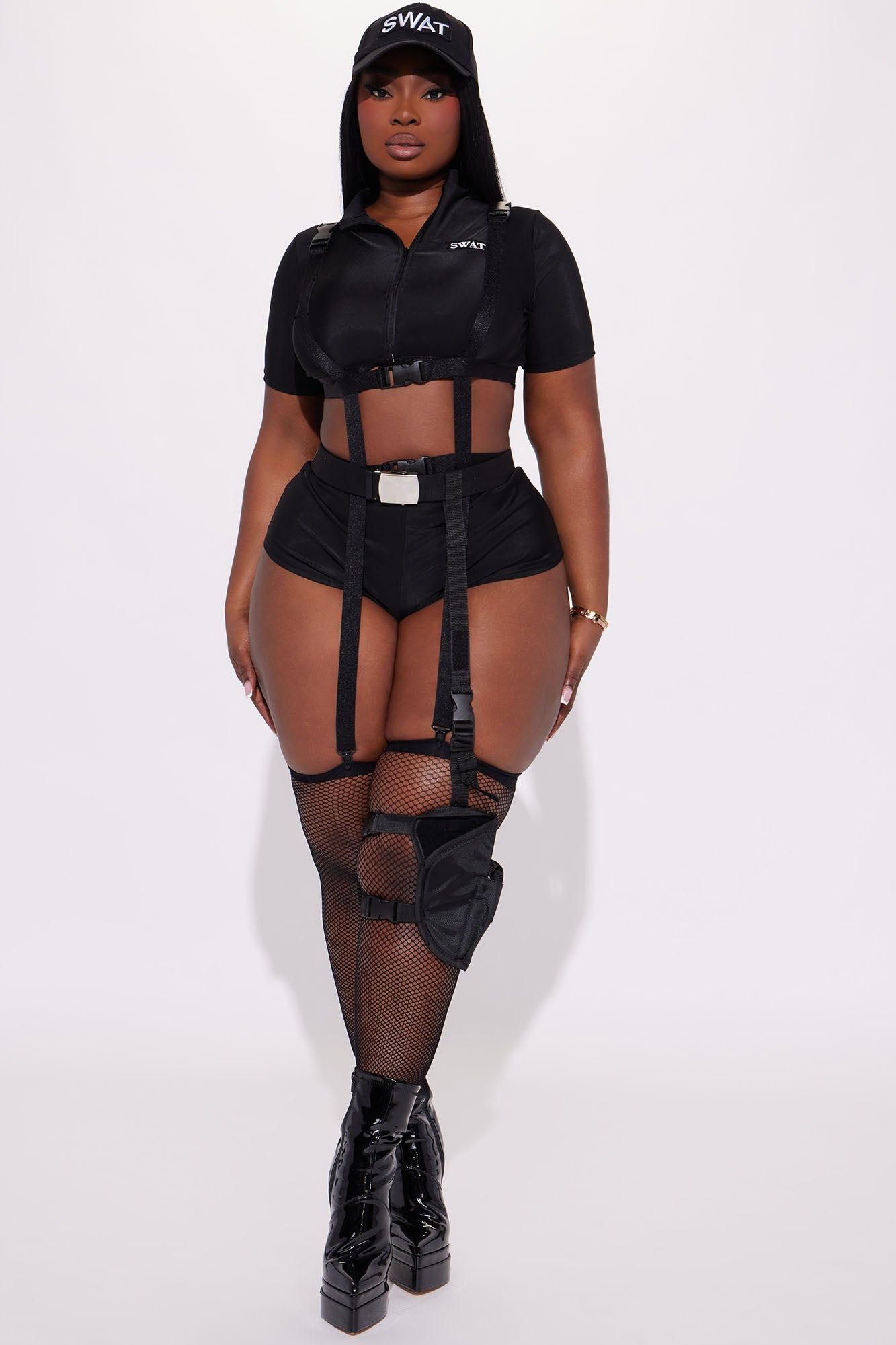 SWAT Babe 7 Piece Costume Set - Black sold by Fashion Nova product image thumbnail 2