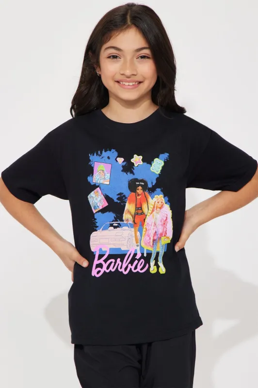 Mini Barbie Icons Short Sleeve Tee - Black sold by Fashion Nova