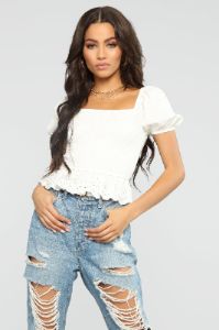 Caylie's Sister Top - White sold by Fashion Nova