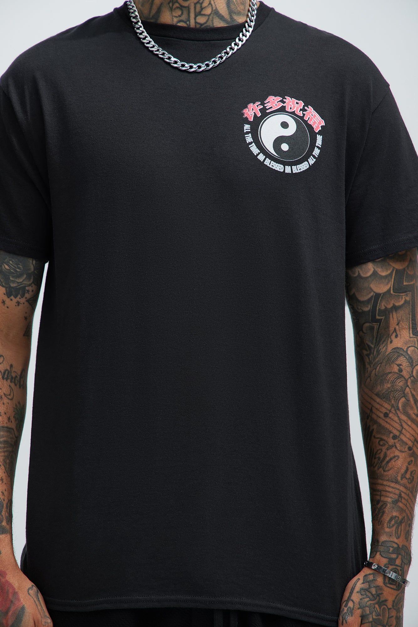 Blessed All The Time Short Sleeve Tee - Black sold by Fashion Nova product image thumbnail 3