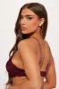 Nova Lace Push Up Bra - Wine sold by Fashion Nova