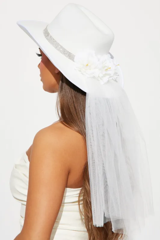 Prettiest Bride To Be Cowboy Hat  - White sold by Fashion Nova