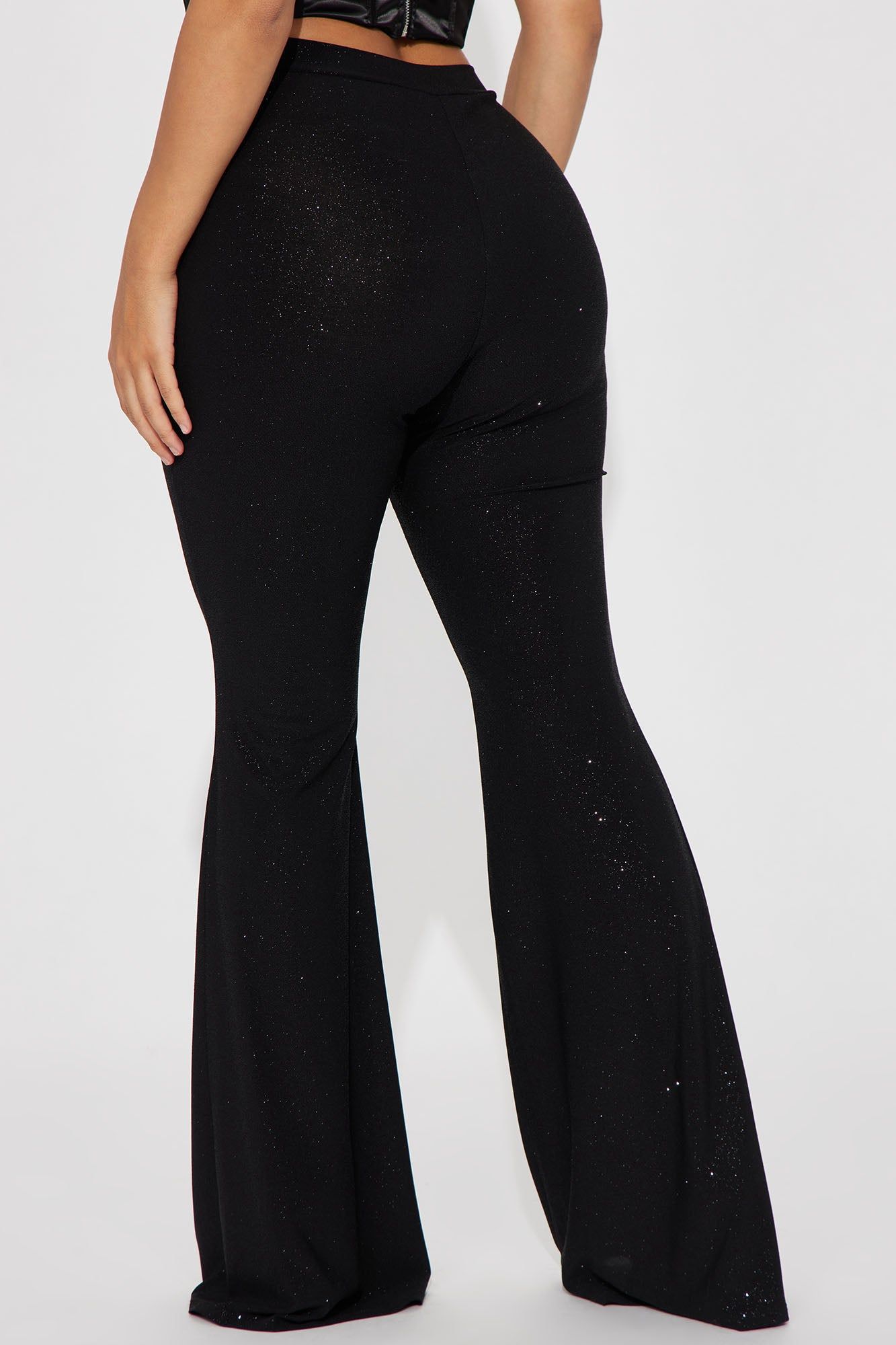Dancing In The Dark Glitter Flare Pant - Black sold by Fashion Nova product image thumbnail 3