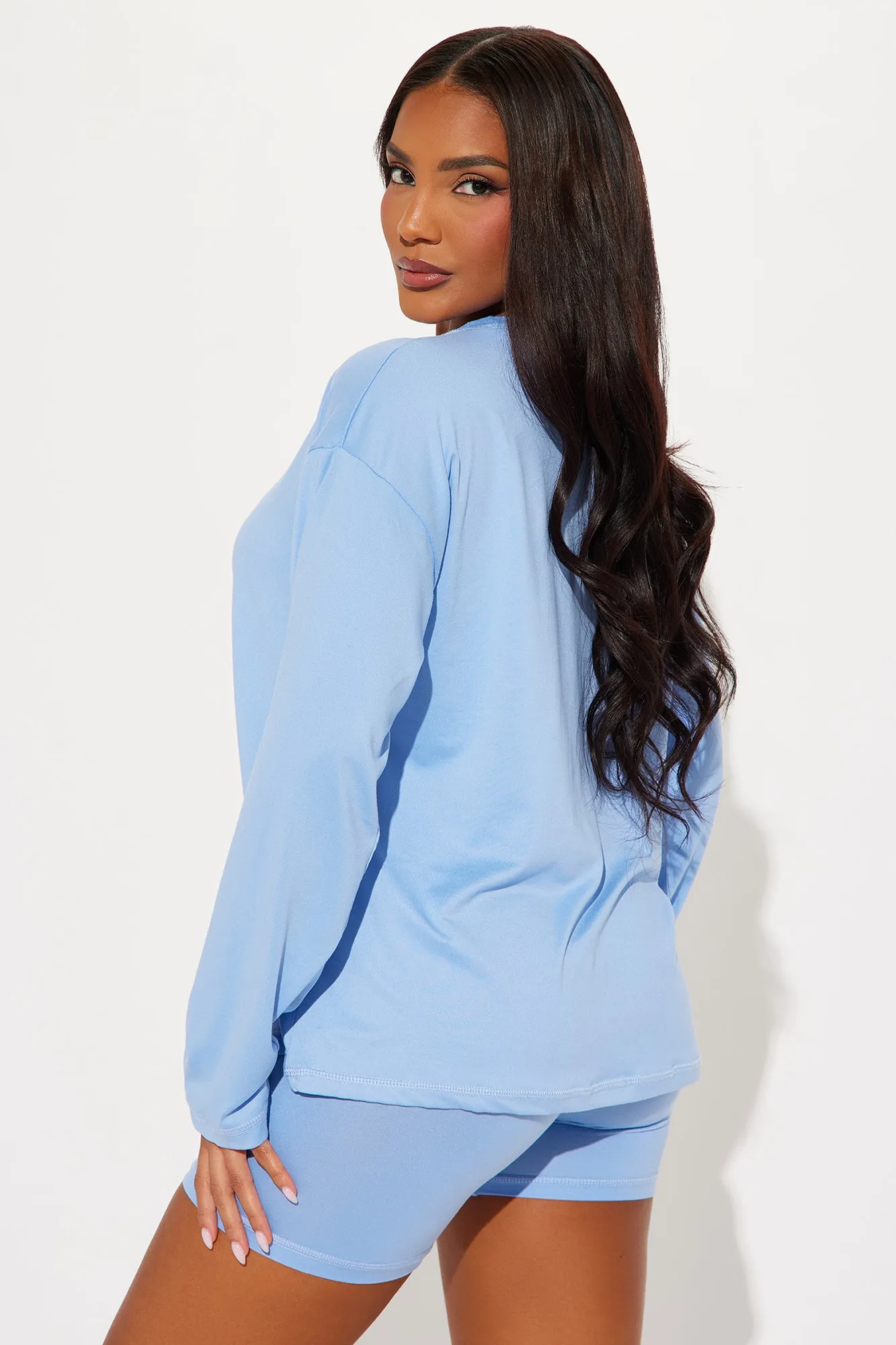 Me And You PJ Boxer Short Set - Light Blue sold by Fashion Nova product image thumbnail 3