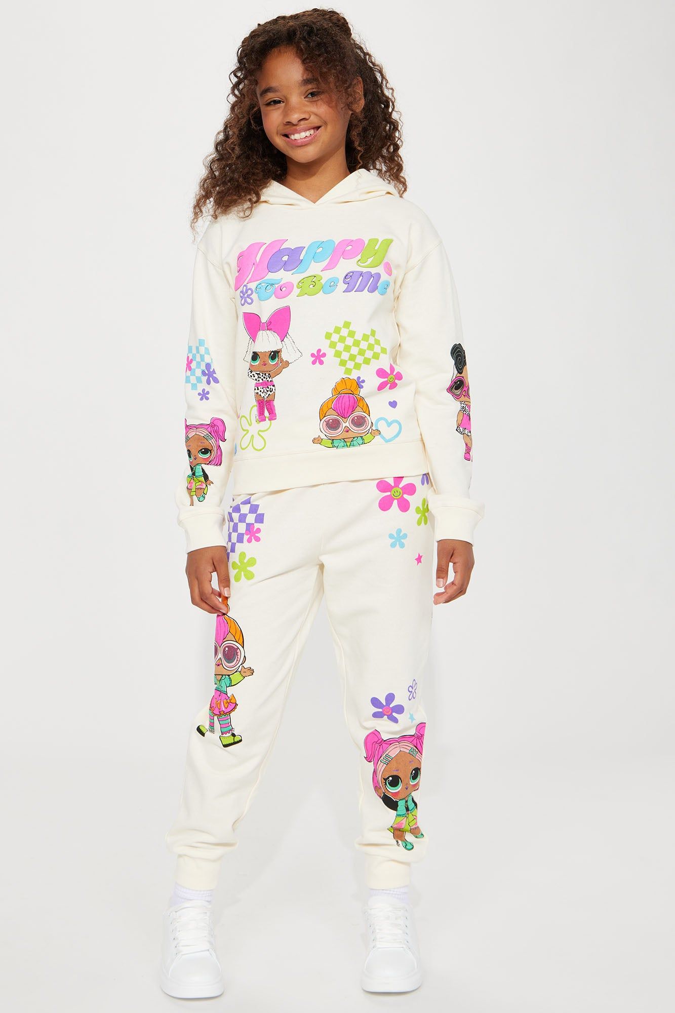 Mini LOL Surprise Happy Thoughts Fleece Jogger Set - Ivory sold by Fashion Nova product image thumbnail 2