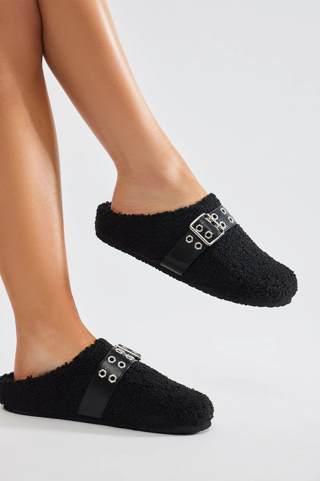 Villie Buckle Slippers - Black sold by Fashion Nova product image thumbnail 4