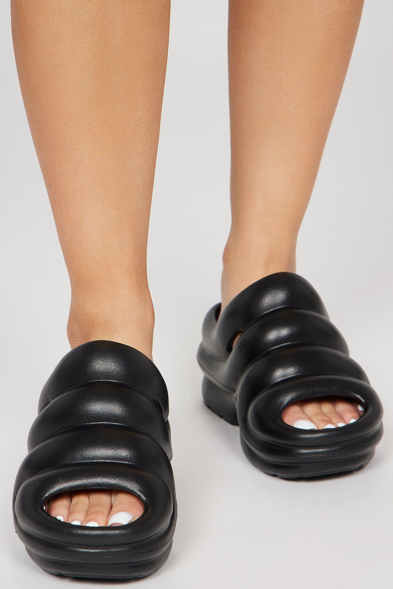 Leaving It Be Casual Slides - Black sold by Fashion Nova product image thumbnail 2