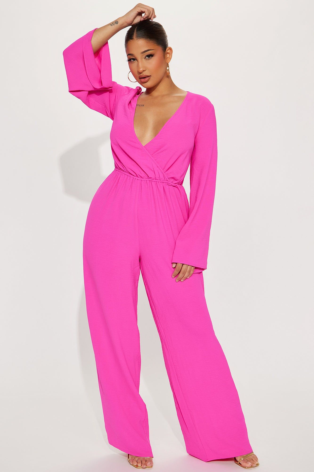 Cicely Jumpsuit - Pink sold by Fashion Nova