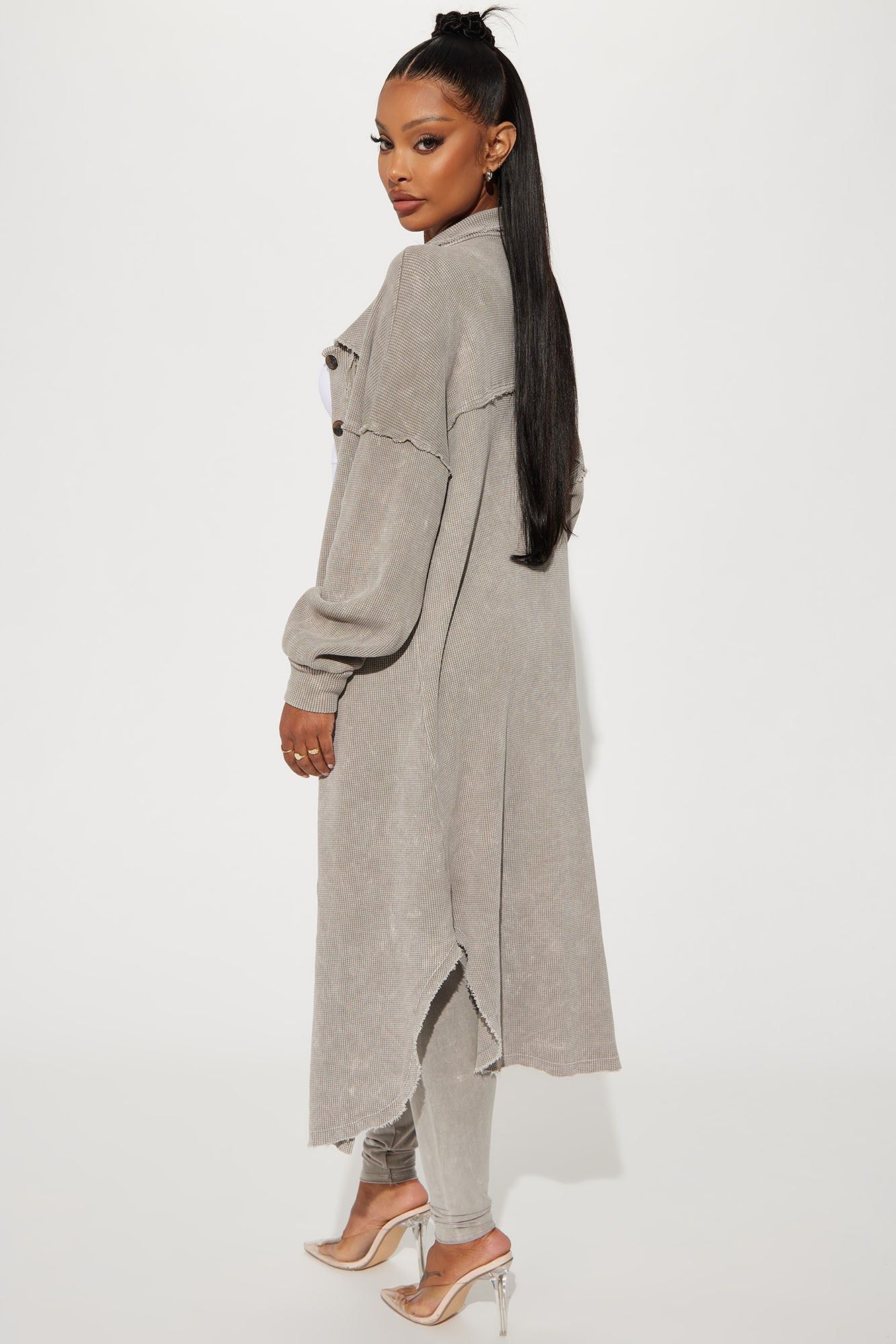 Cece Washed Legging Set - Taupe sold by Fashion Nova product image thumbnail 3