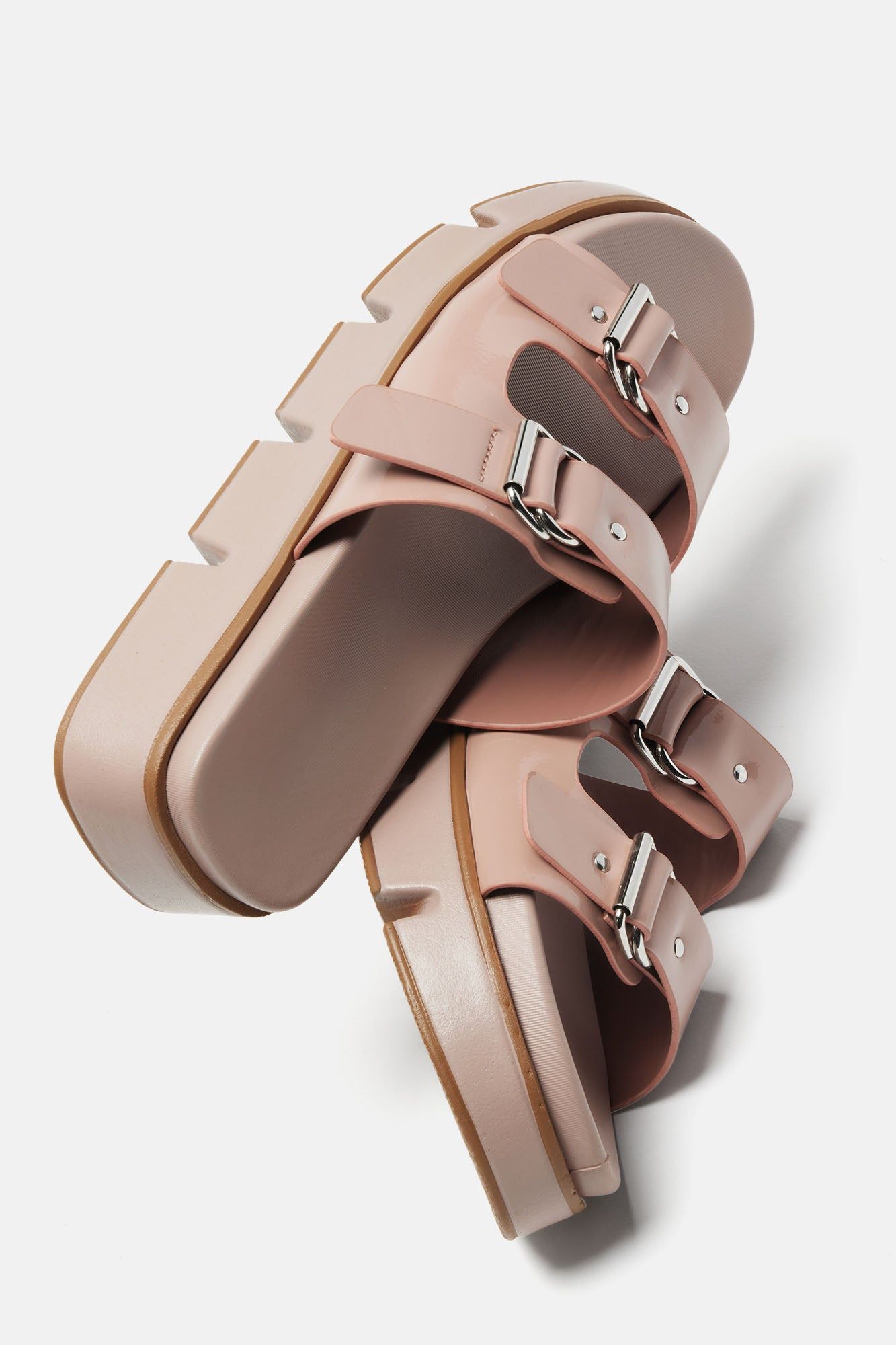 Karah Platform Casual Slides - Blush sold by Fashion Nova product image thumbnail 3