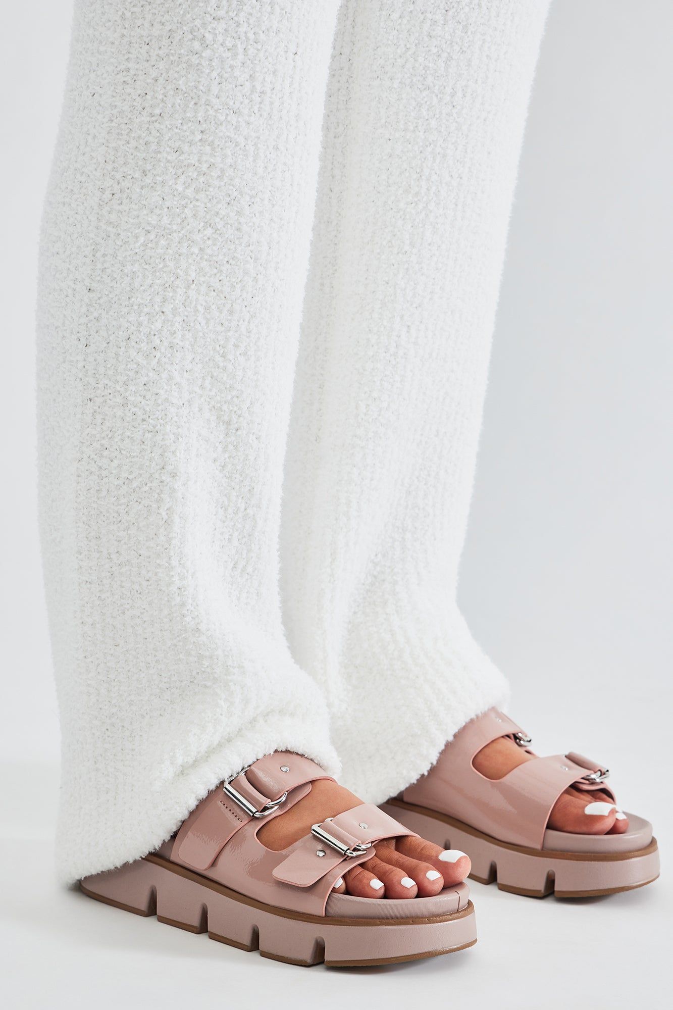 Karah Platform Casual Slides - Blush sold by Fashion Nova product image thumbnail 2