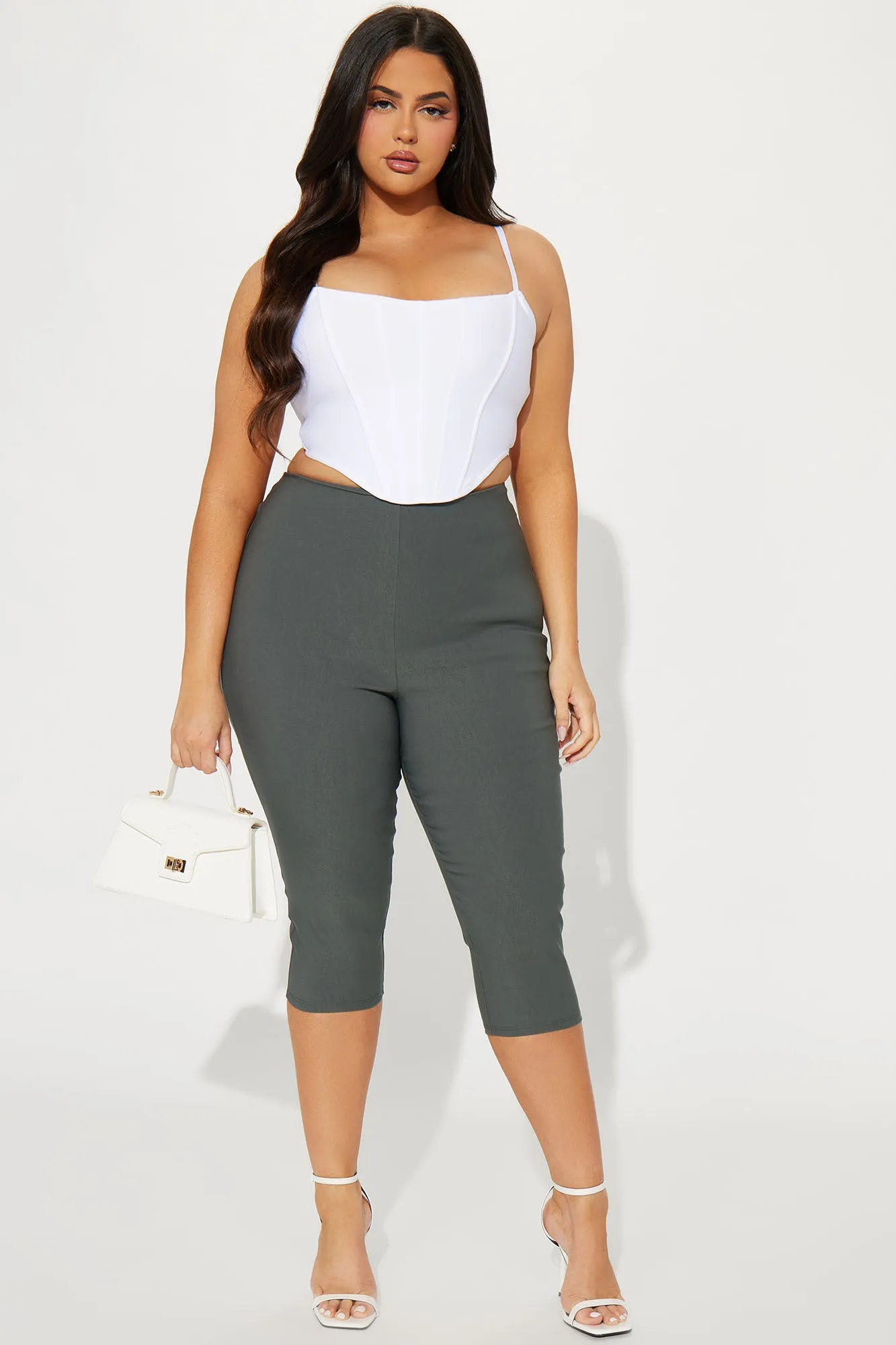 Just A Girl Capri Pant - Charcoal sold by Fashion Nova product image thumbnail 4
