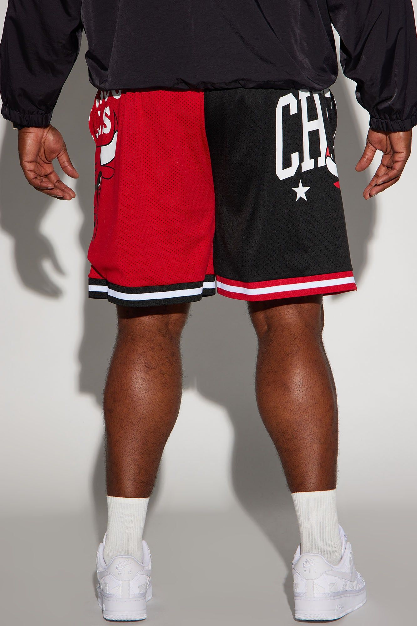 Bulls OG Mesh Shorts - Black/Red sold by Fashion Nova product image thumbnail 9