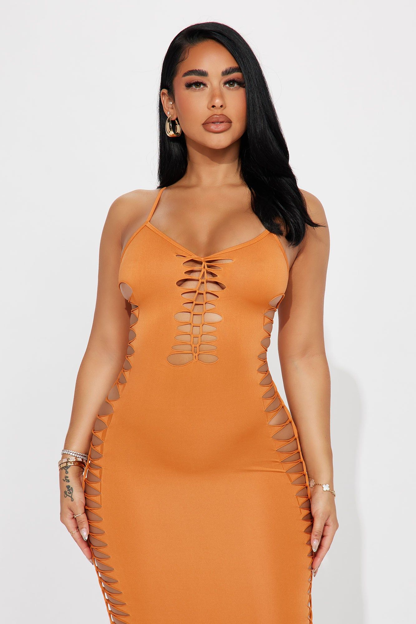 Bailey Braided Midi Dress - Rust sold by Fashion Nova product image thumbnail 2