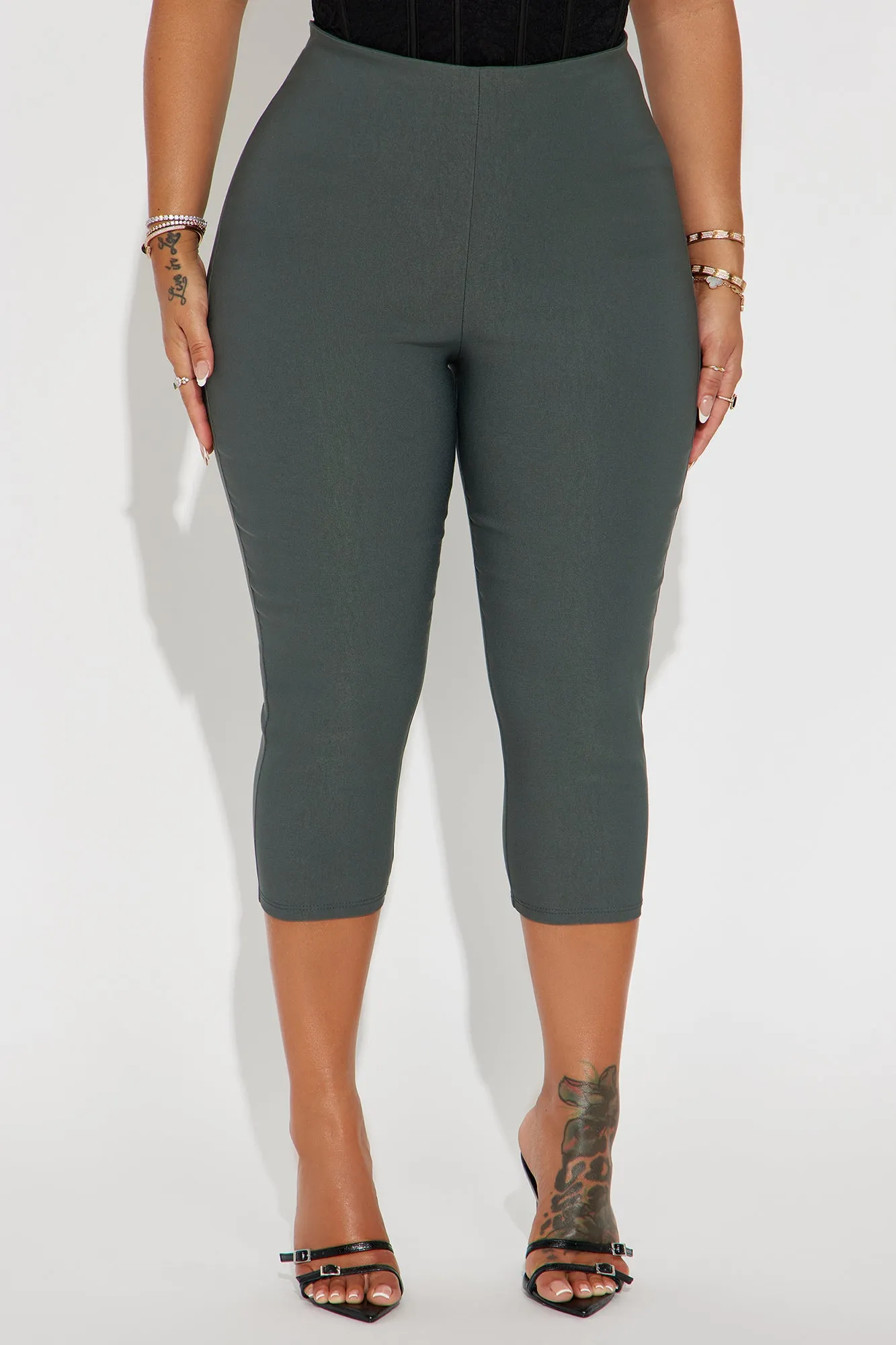 Just A Girl Capri Pant - Charcoal sold by Fashion Nova product image thumbnail 2