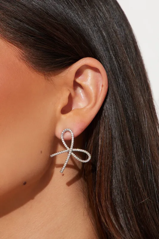 Toying With Trouble Stud Earrings - Silver sold by Fashion Nova