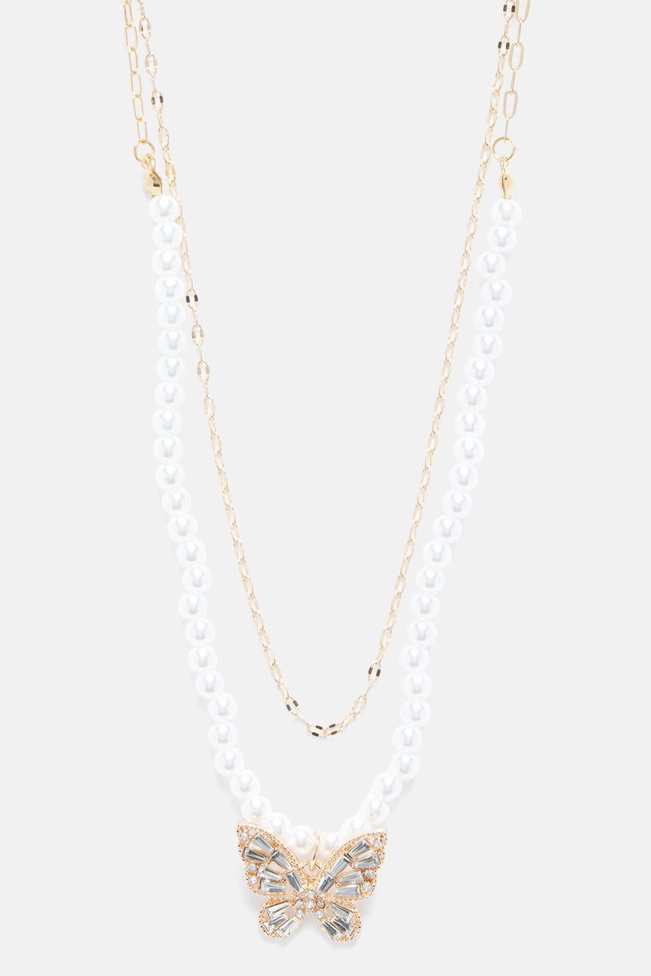 Spring Time Girly Butterfly Necklace - Gold sold by Fashion Nova product image thumbnail 3