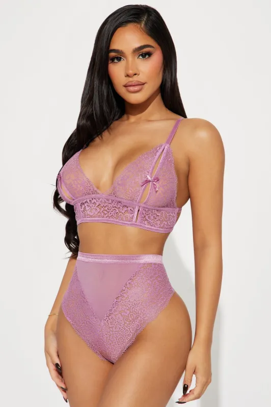 Your Fantasy Lace 2 Piece Set - Mauve sold by Fashion Nova
