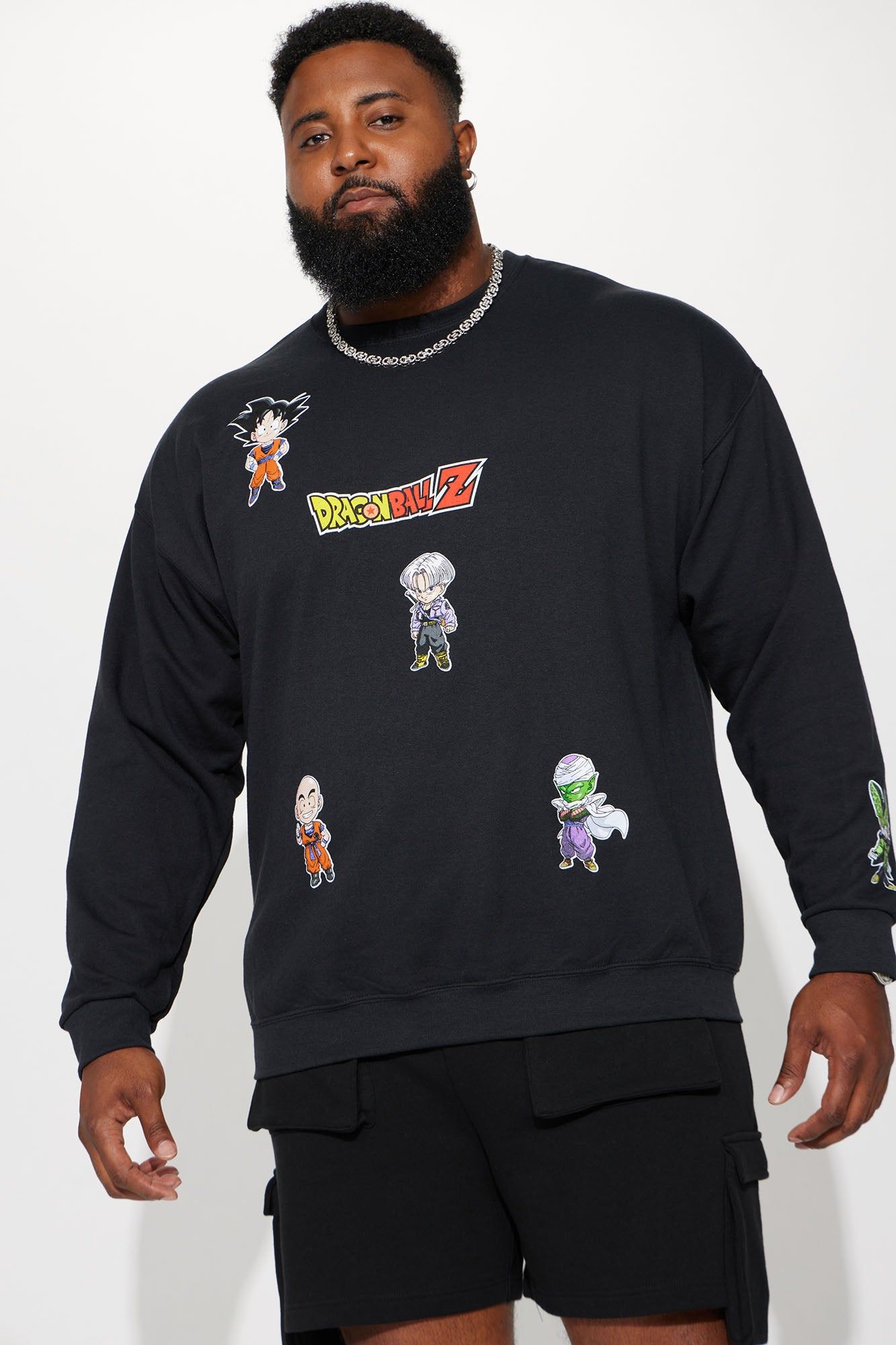 Dragon Ball Z Chibi Crew Neck Sweater - Black sold by Fashion Nova product image thumbnail 2