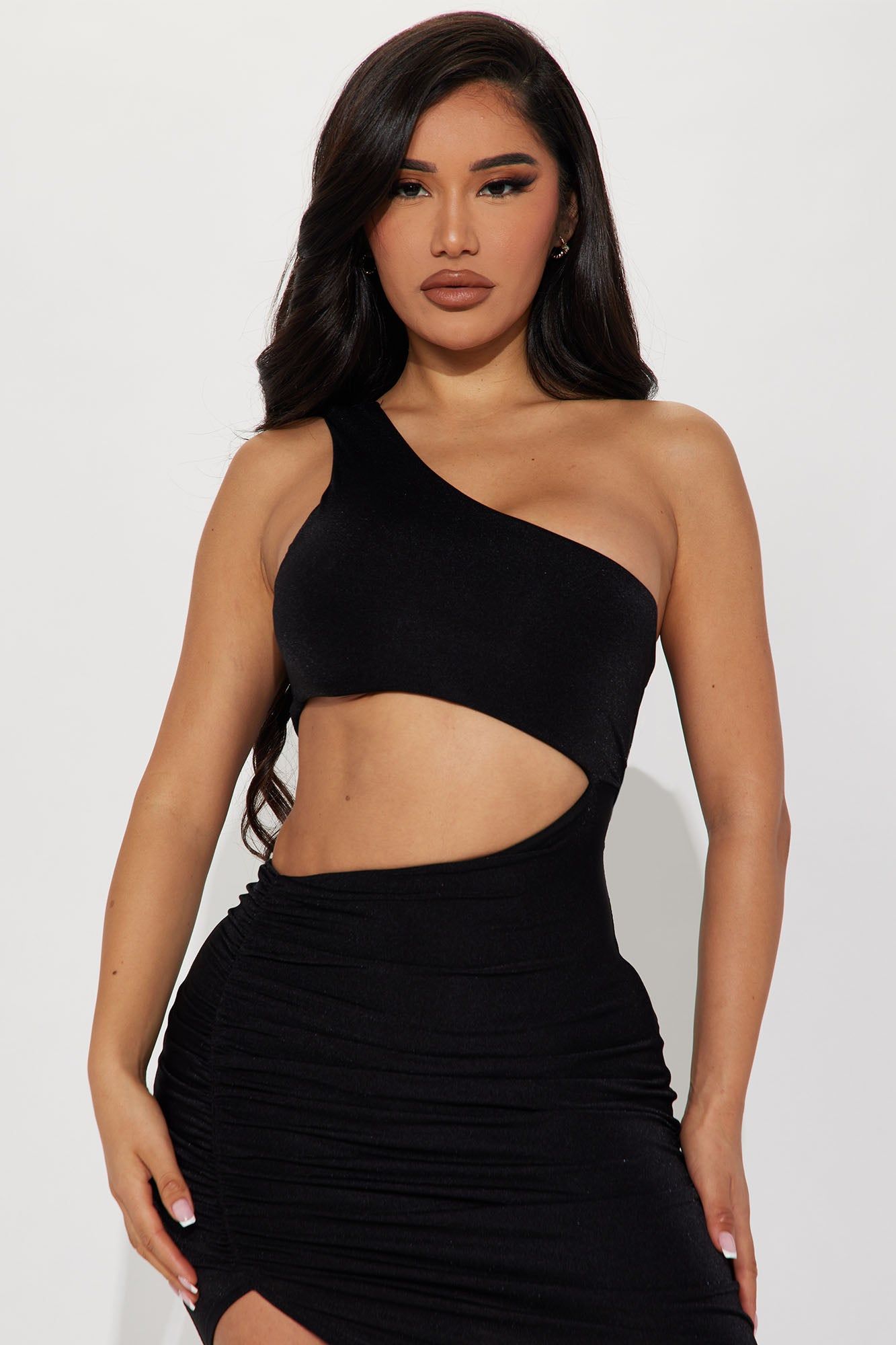 Always First Ruched Maxi Dress - Black sold by Fashion Nova product image thumbnail 2