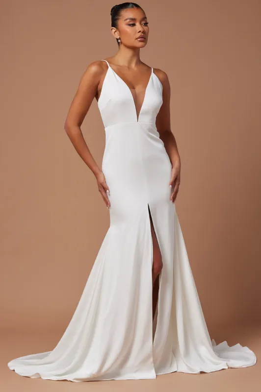 The Night Is Ours Gown - White made by Fashion Nova