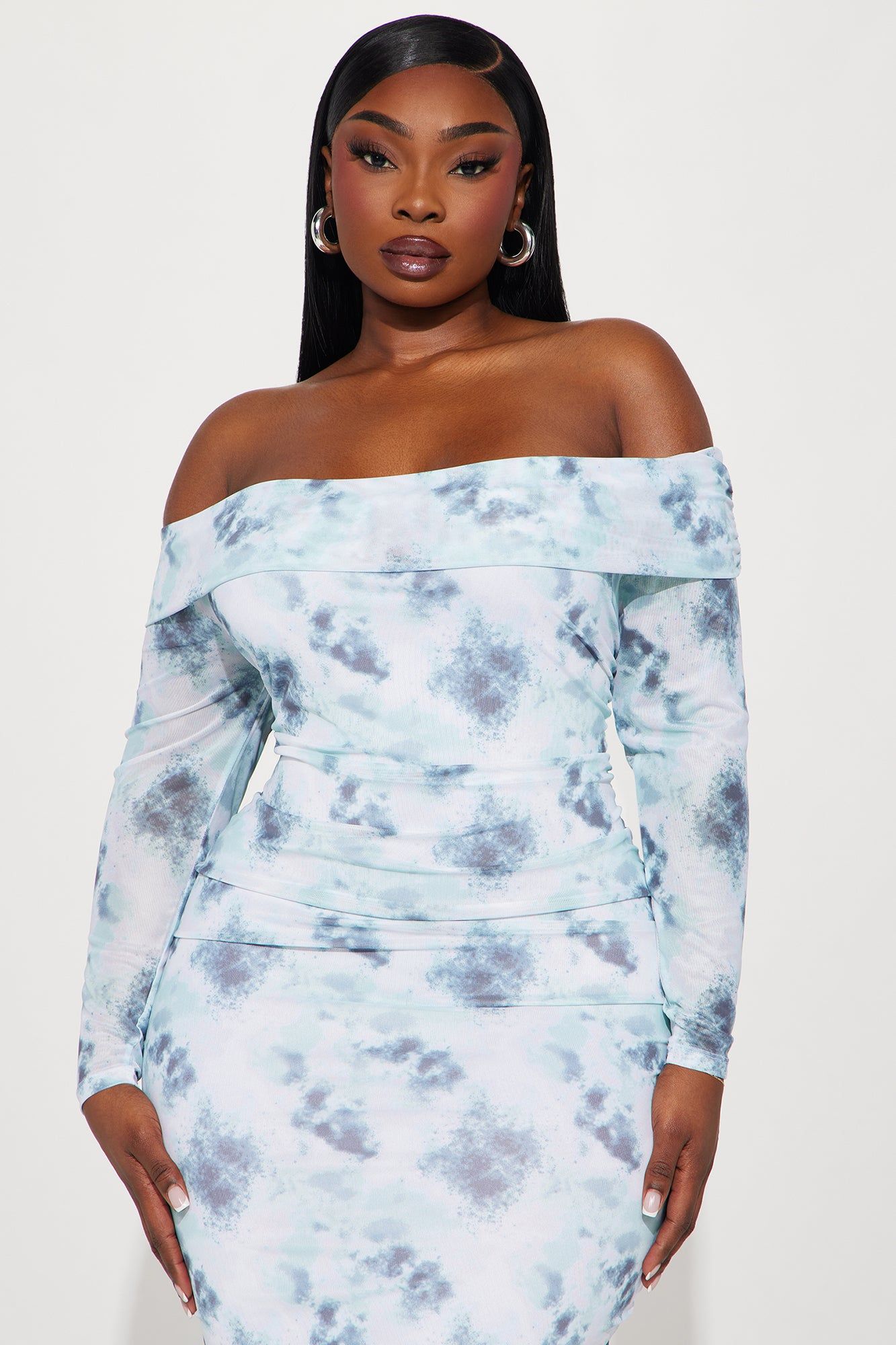 Rio Mesh Midi Dress - Green/combo sold by Fashion Nova product image thumbnail 5