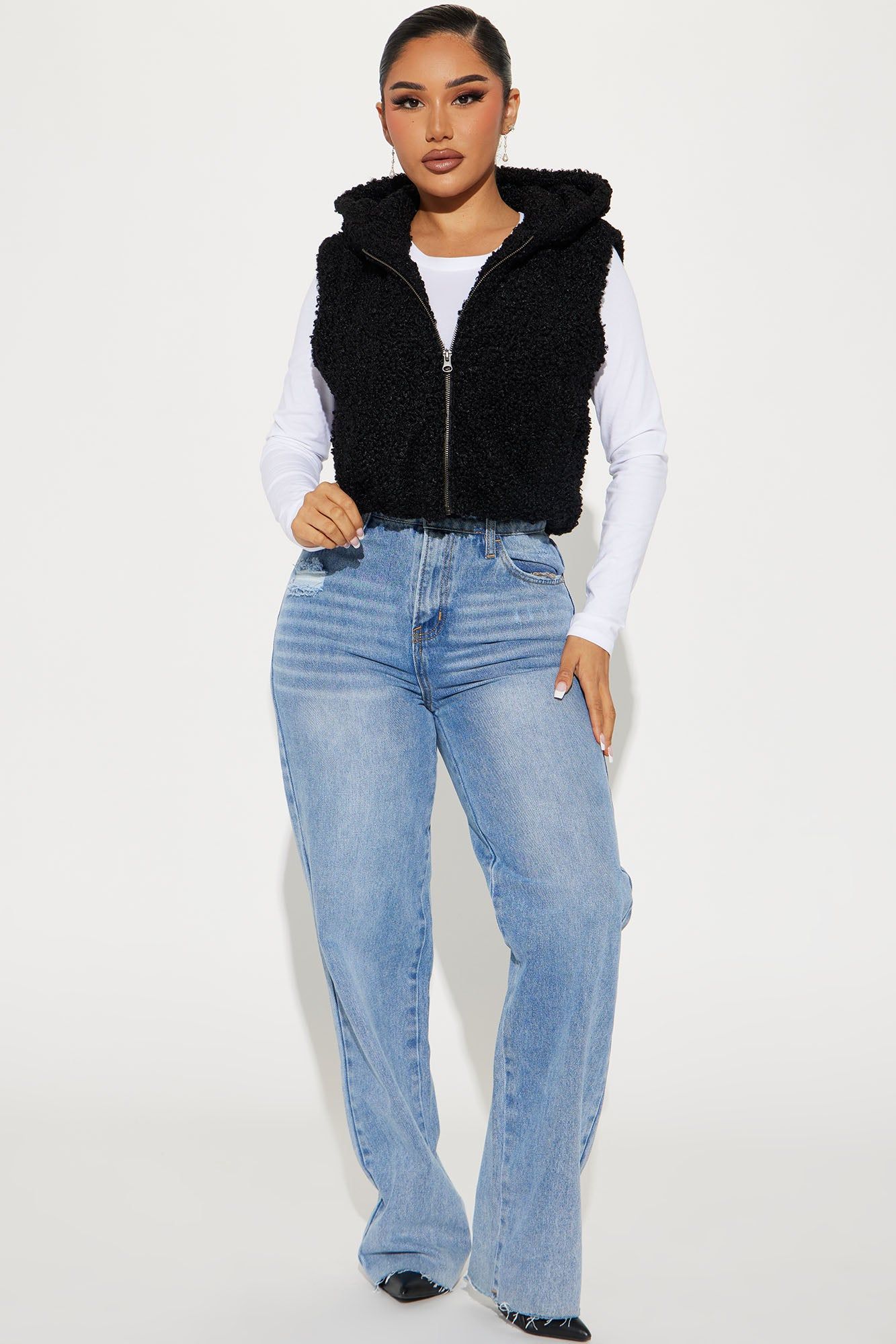 Loving This Sherpa Vest - Black sold by Fashion Nova product image thumbnail 2