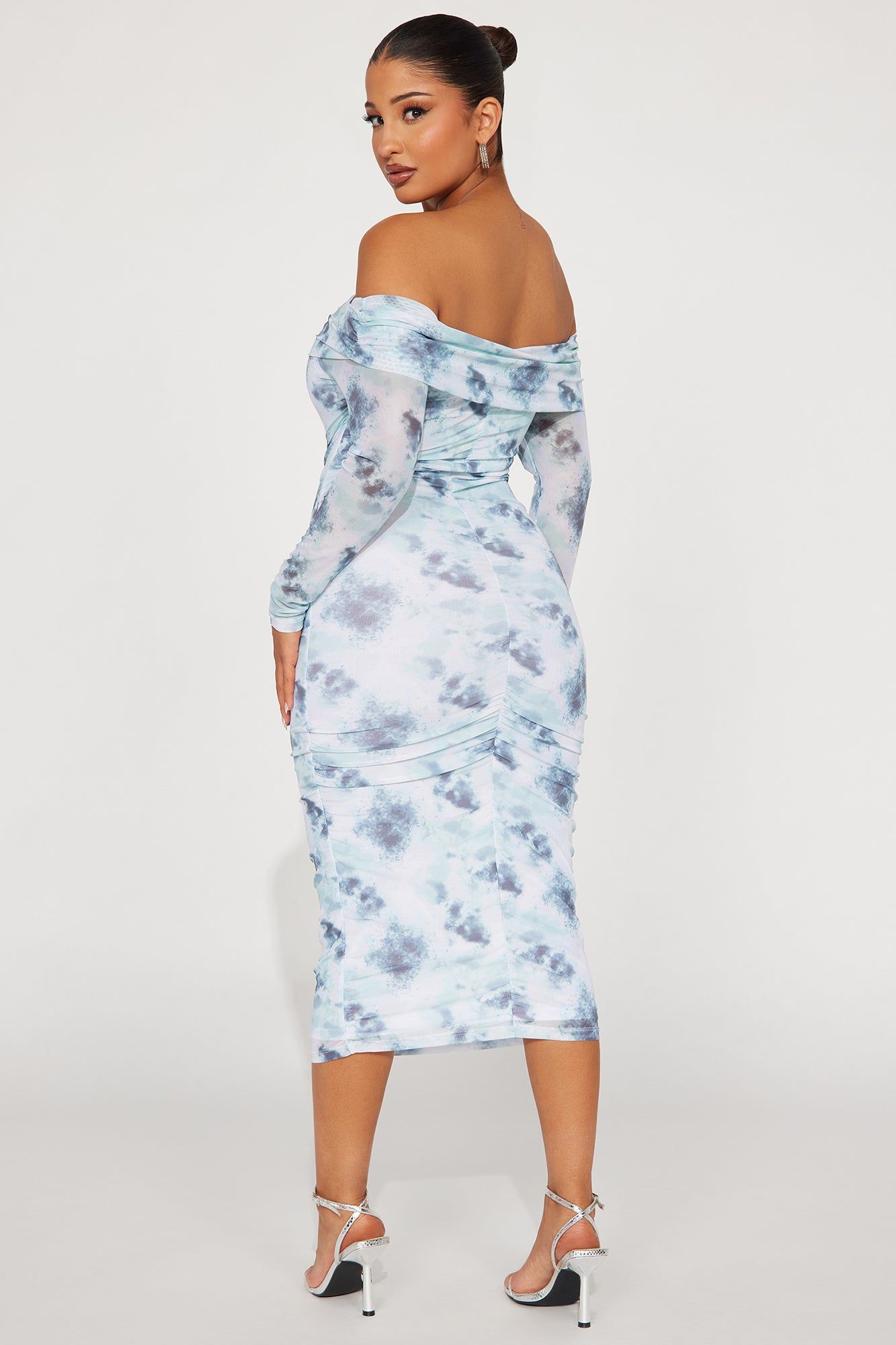 Rio Mesh Midi Dress - Green/combo sold by Fashion Nova product image thumbnail 3