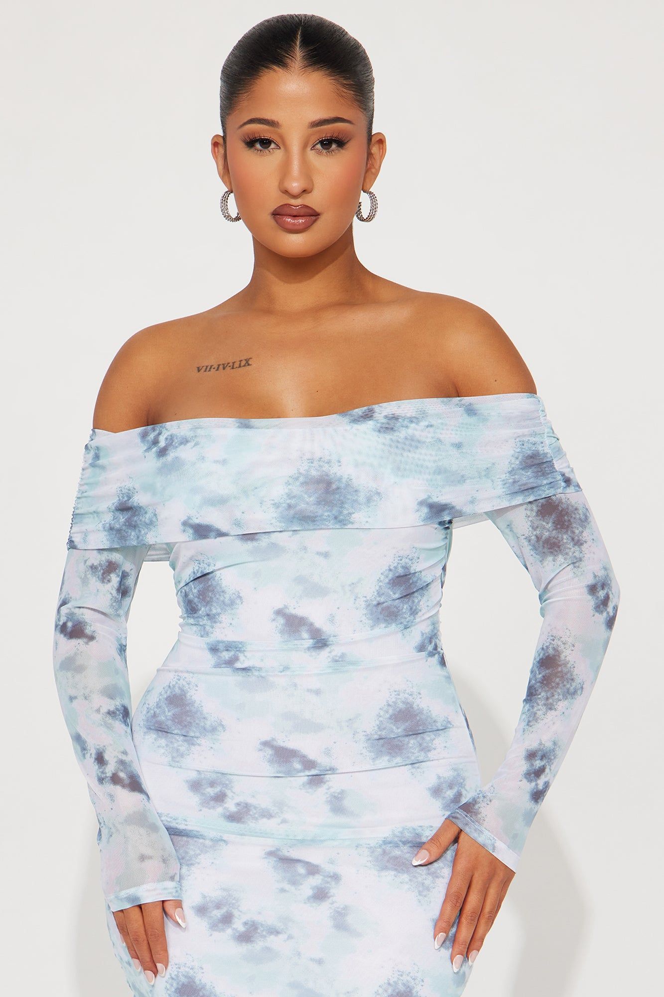 Rio Mesh Midi Dress - Green/combo sold by Fashion Nova product image thumbnail 2