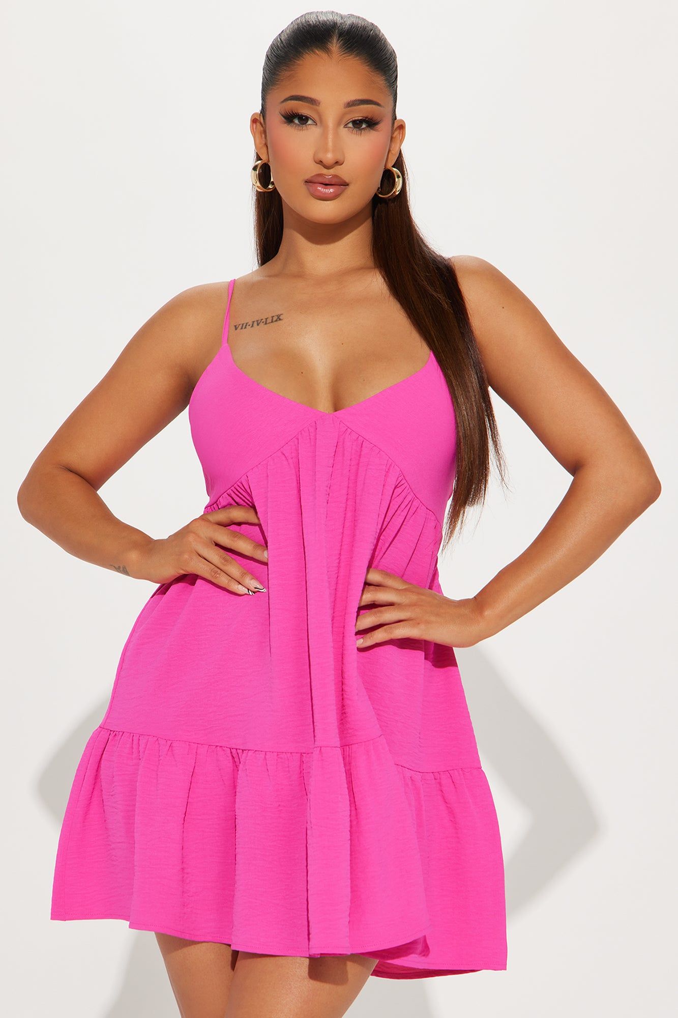 Malibu Mini Dress - Hot Pink sold by Fashion Nova
