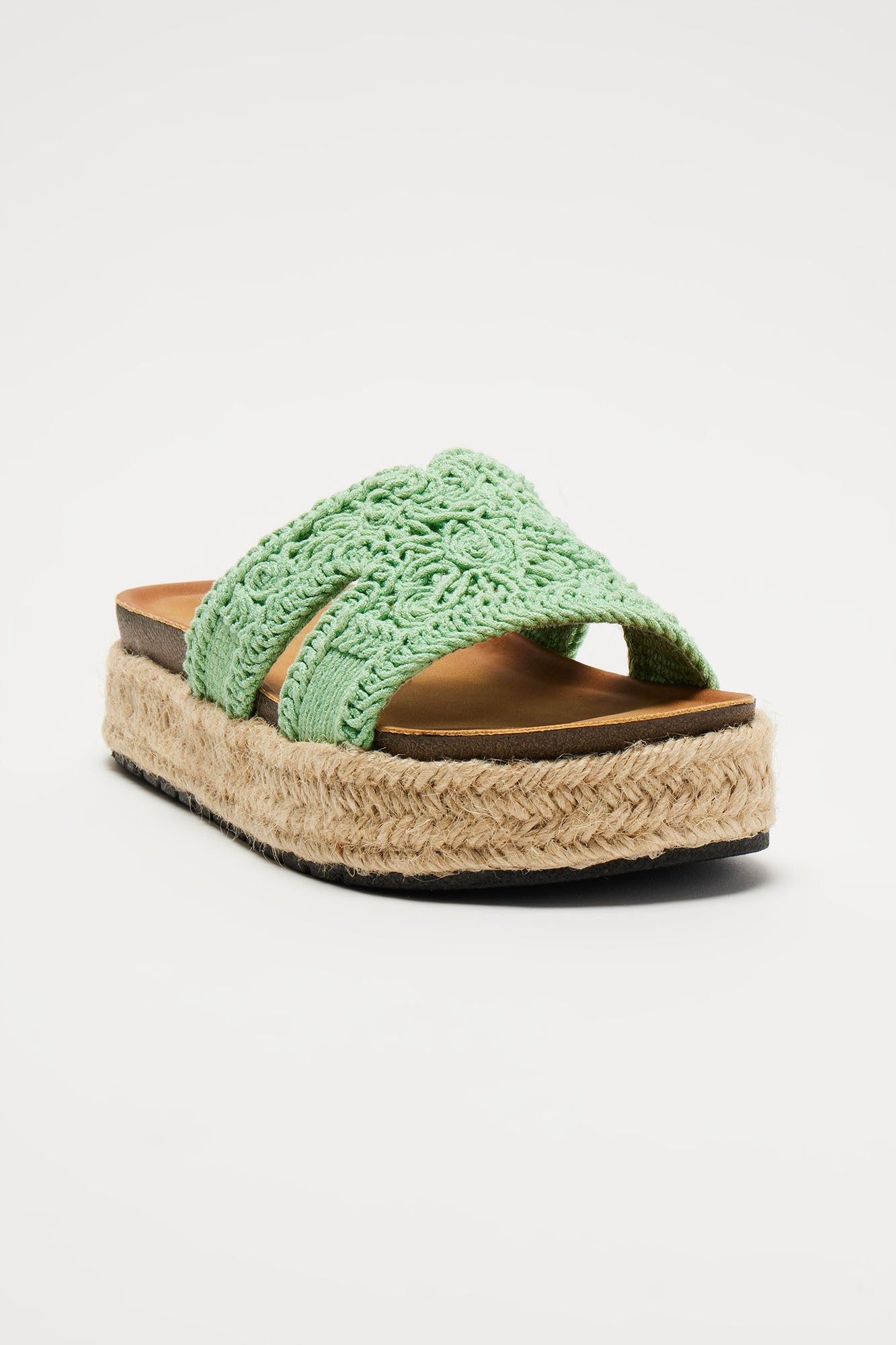 Kenzy Flatform Sandals - Green sold by Fashion Nova product image thumbnail 2