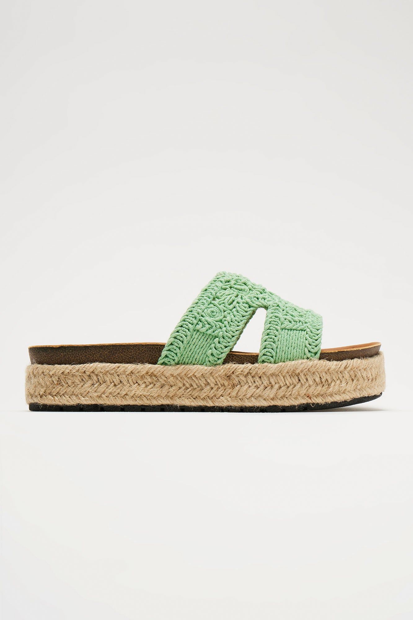 Kenzy Flatform Sandals - Green sold by Fashion Nova product image thumbnail 3
