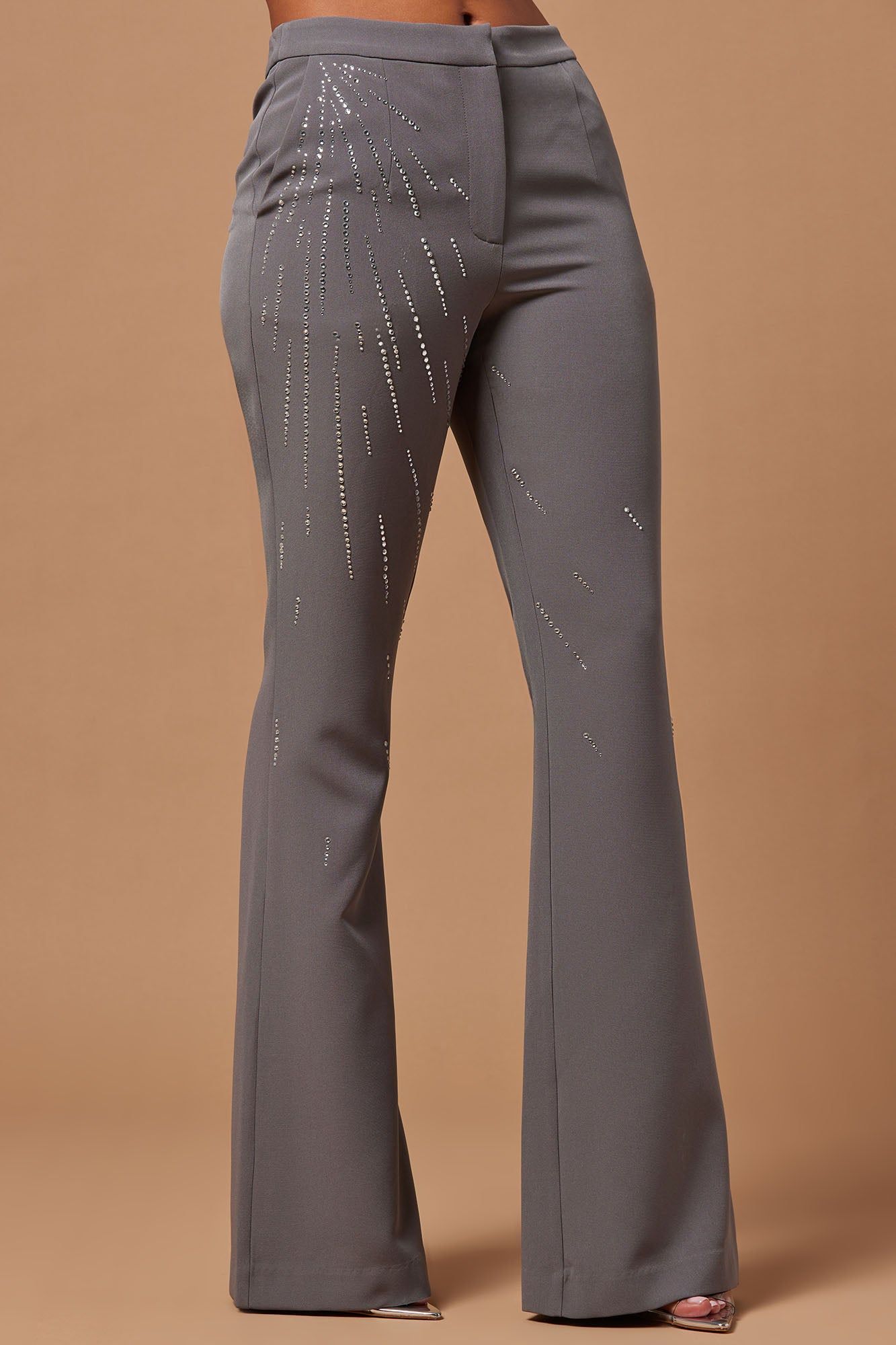 Elle Embellished Trouser - Charcoal sold by Fashion Nova product image thumbnail 2