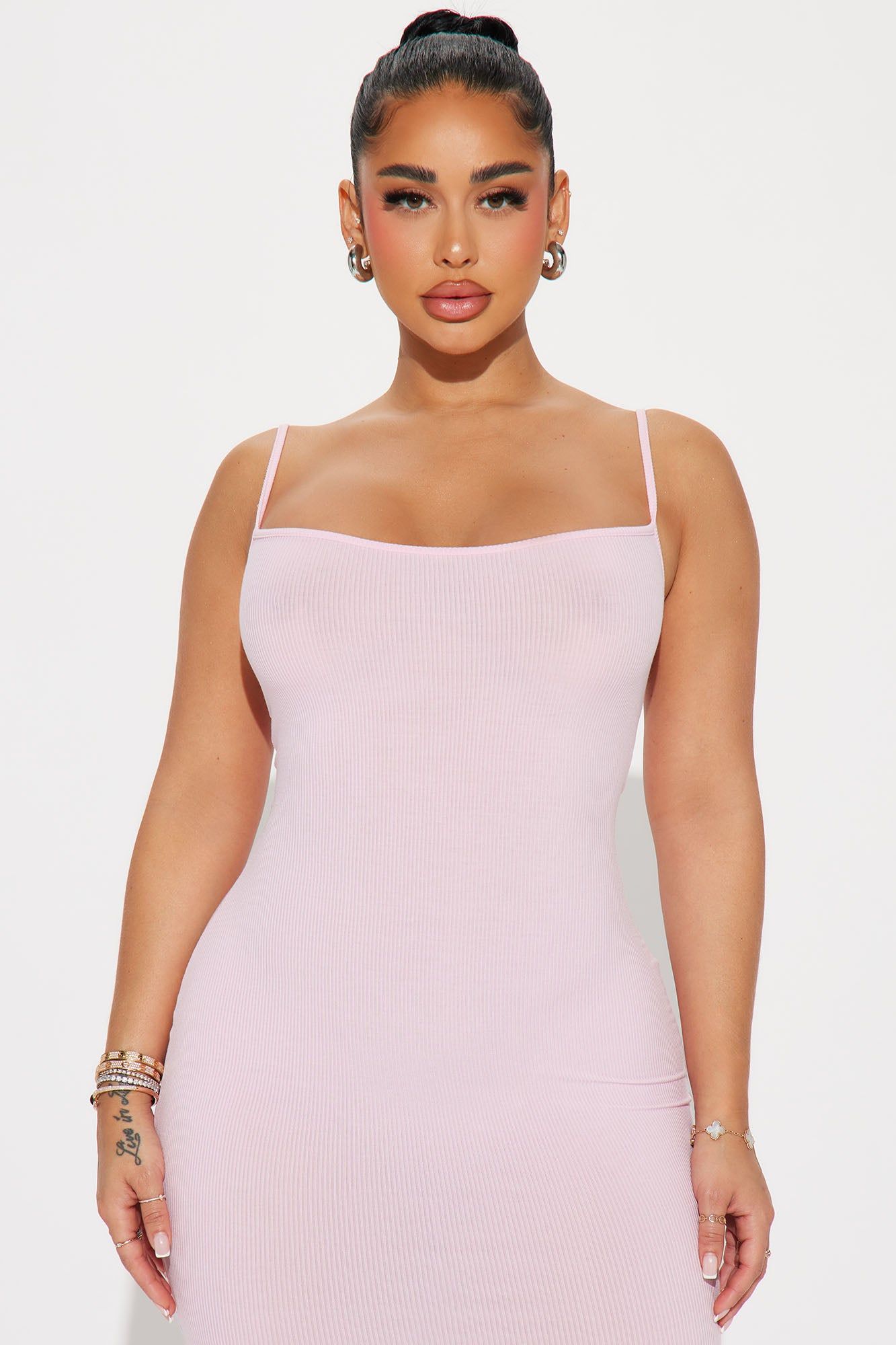 Madelyn Micro Ribbed Maxi Dress - Pink sold by Fashion Nova product image thumbnail 2