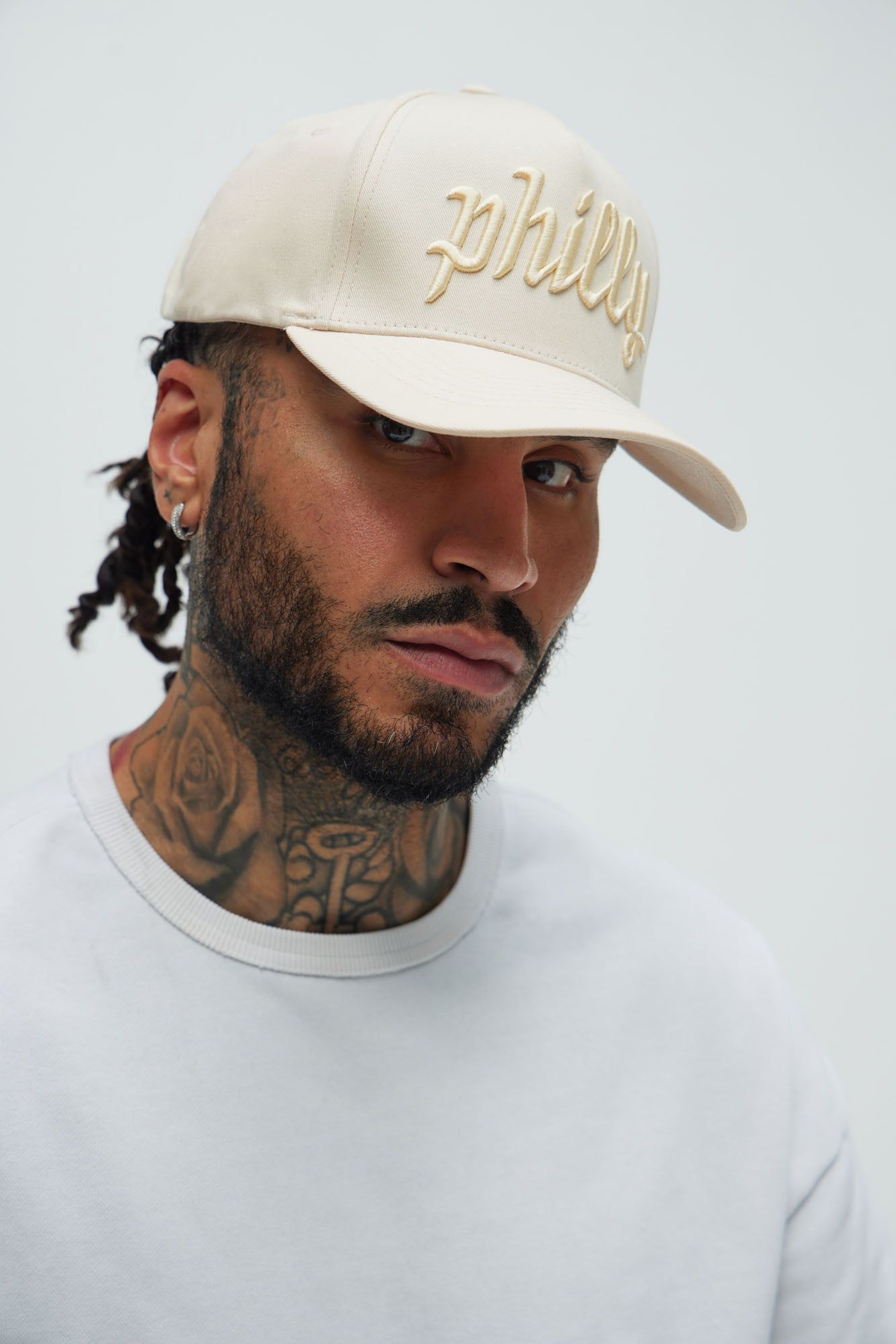 Philadelphia Snapback Hat - Stone sold by Fashion Nova