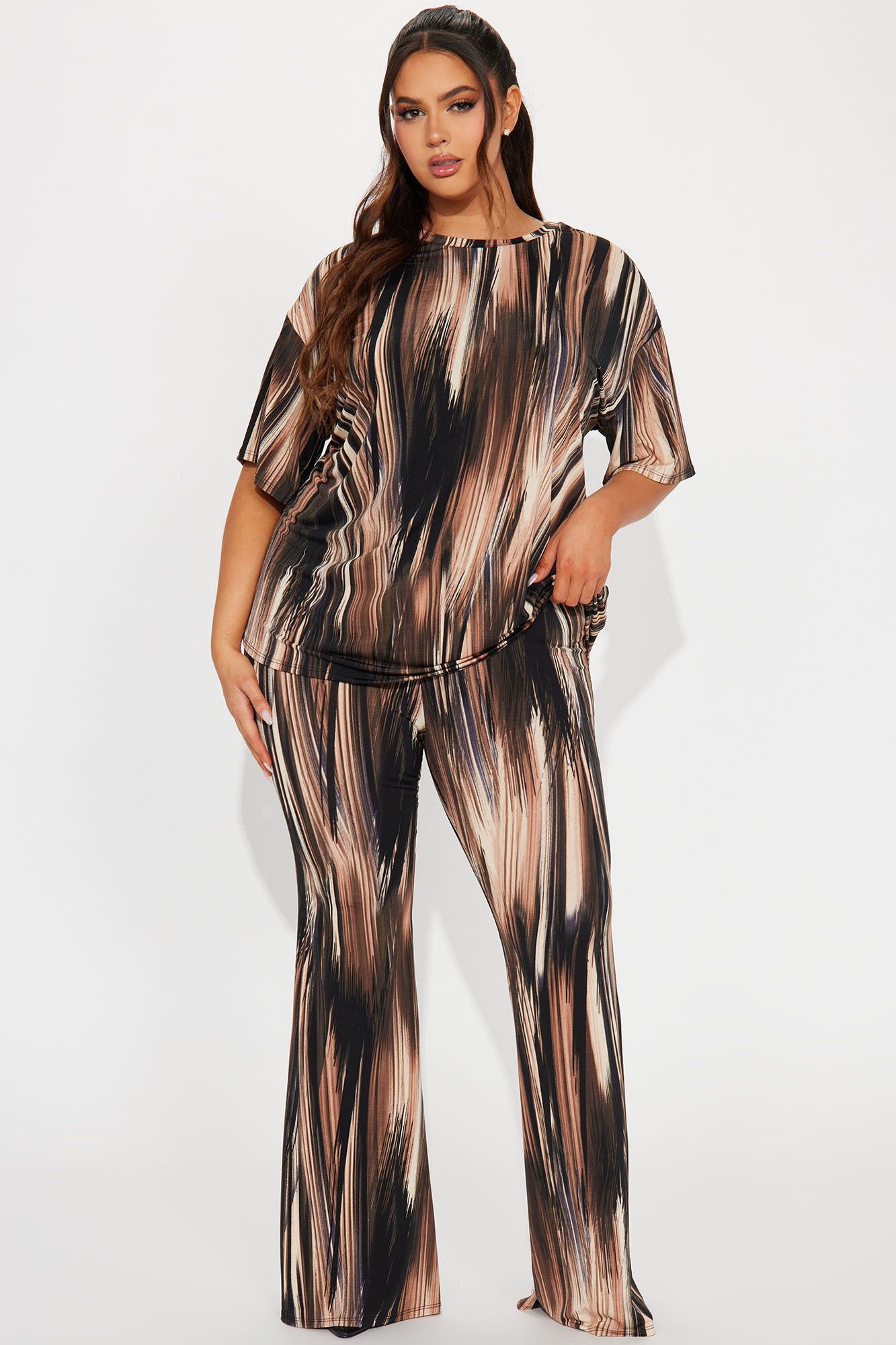 Fine Art Pant Set - Brown/combo sold by Fashion Nova product image thumbnail 4