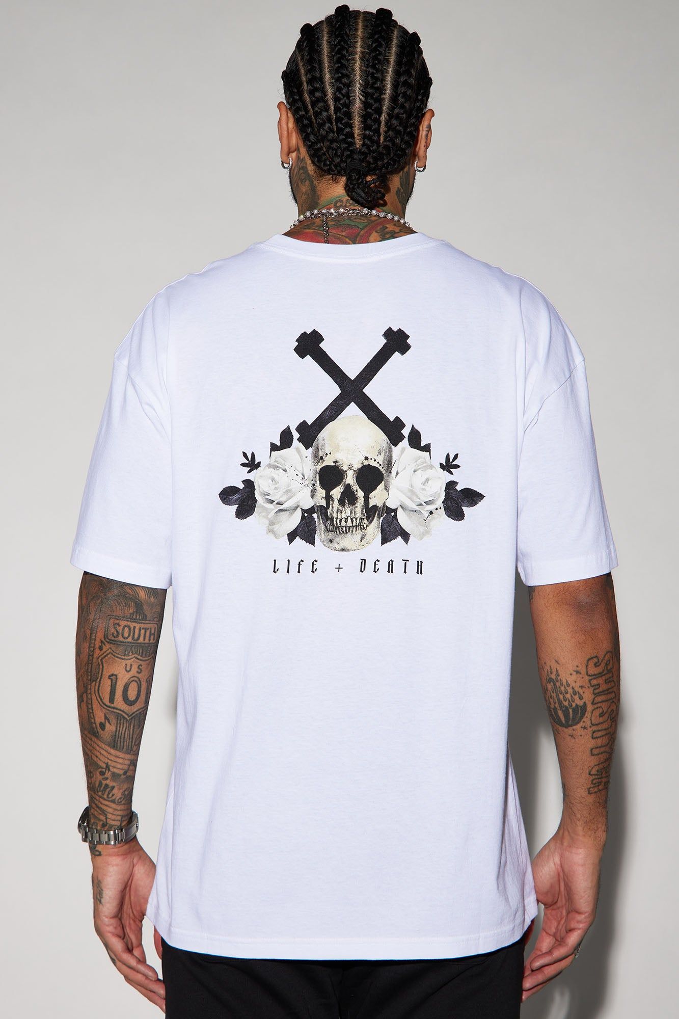 Life X Death Short Sleeve Tee - White sold by Fashion Nova product image thumbnail 4