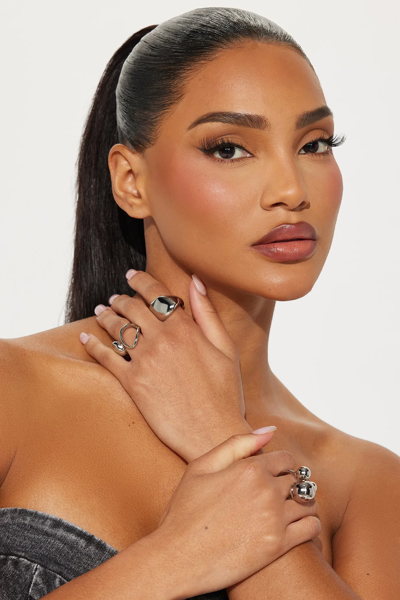 Been Around The World Ring Set - Silver sold by Fashion Nova product image thumbnail 2