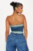Ride Along Washed Denim Top - Blue/combo sold by Fashion Nova