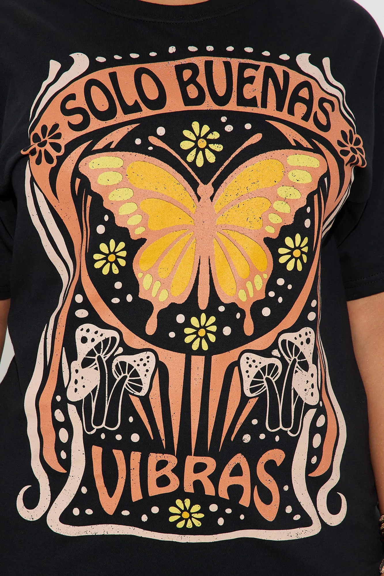 Solo Buenas Vibras Tee - Black sold by Fashion Nova product image thumbnail 3